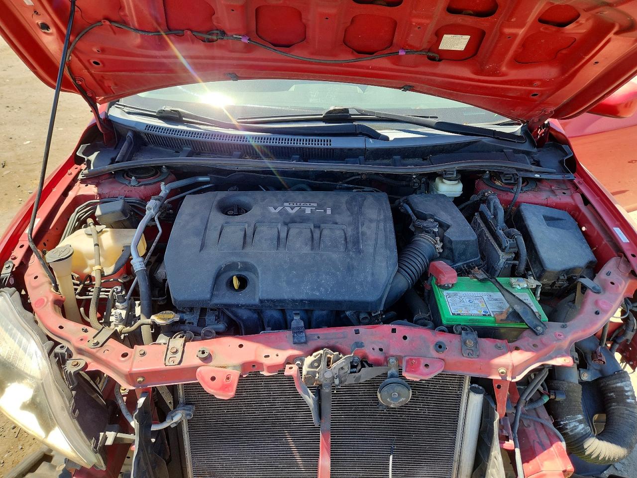 2009 Toyota Corolla S Red vin: 1NXBU40E39Z157989