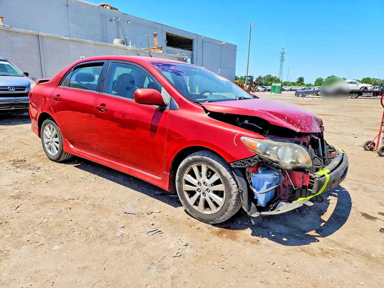 2009 Toyota Corolla S Red vin: 1NXBU40E39Z157989