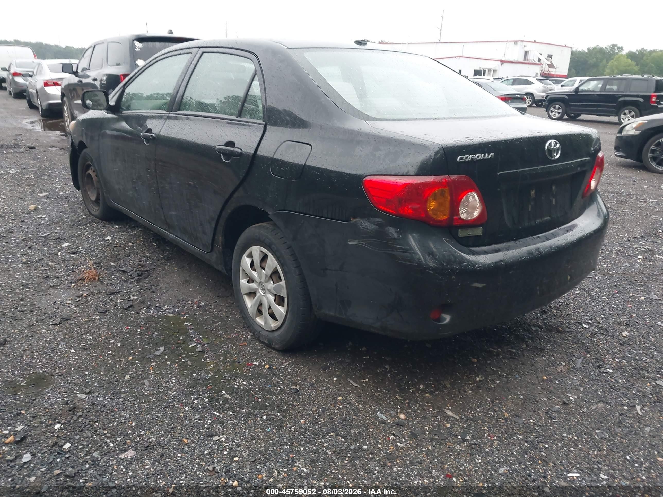 2009 Toyota Corolla Black vin: 1NXBU40E49Z002965