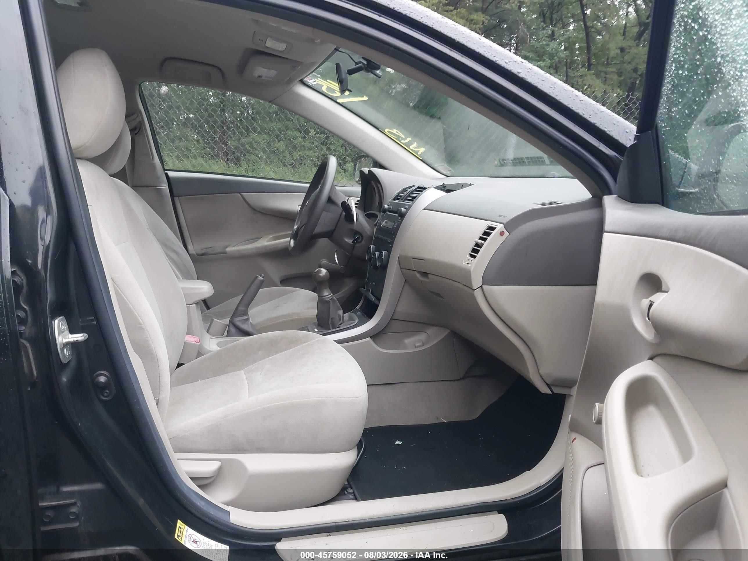 2009 Toyota Corolla Black vin: 1NXBU40E49Z002965