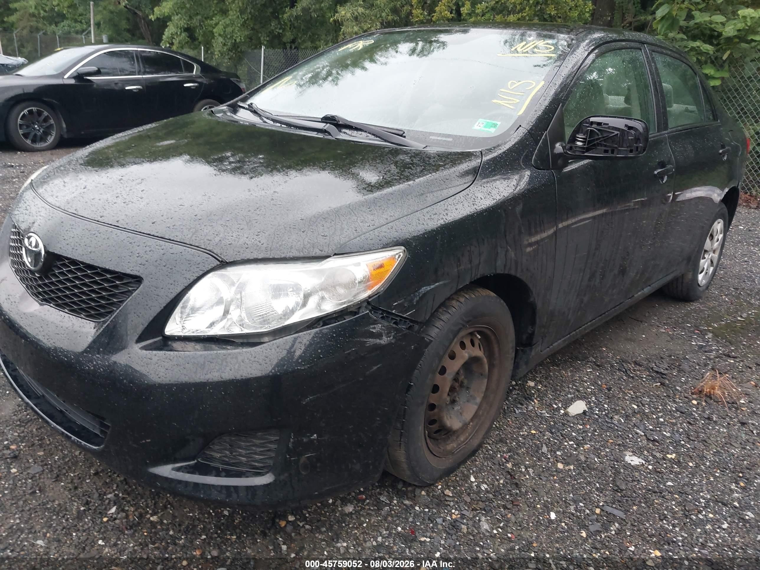 2009 Toyota Corolla Black vin: 1NXBU40E49Z002965