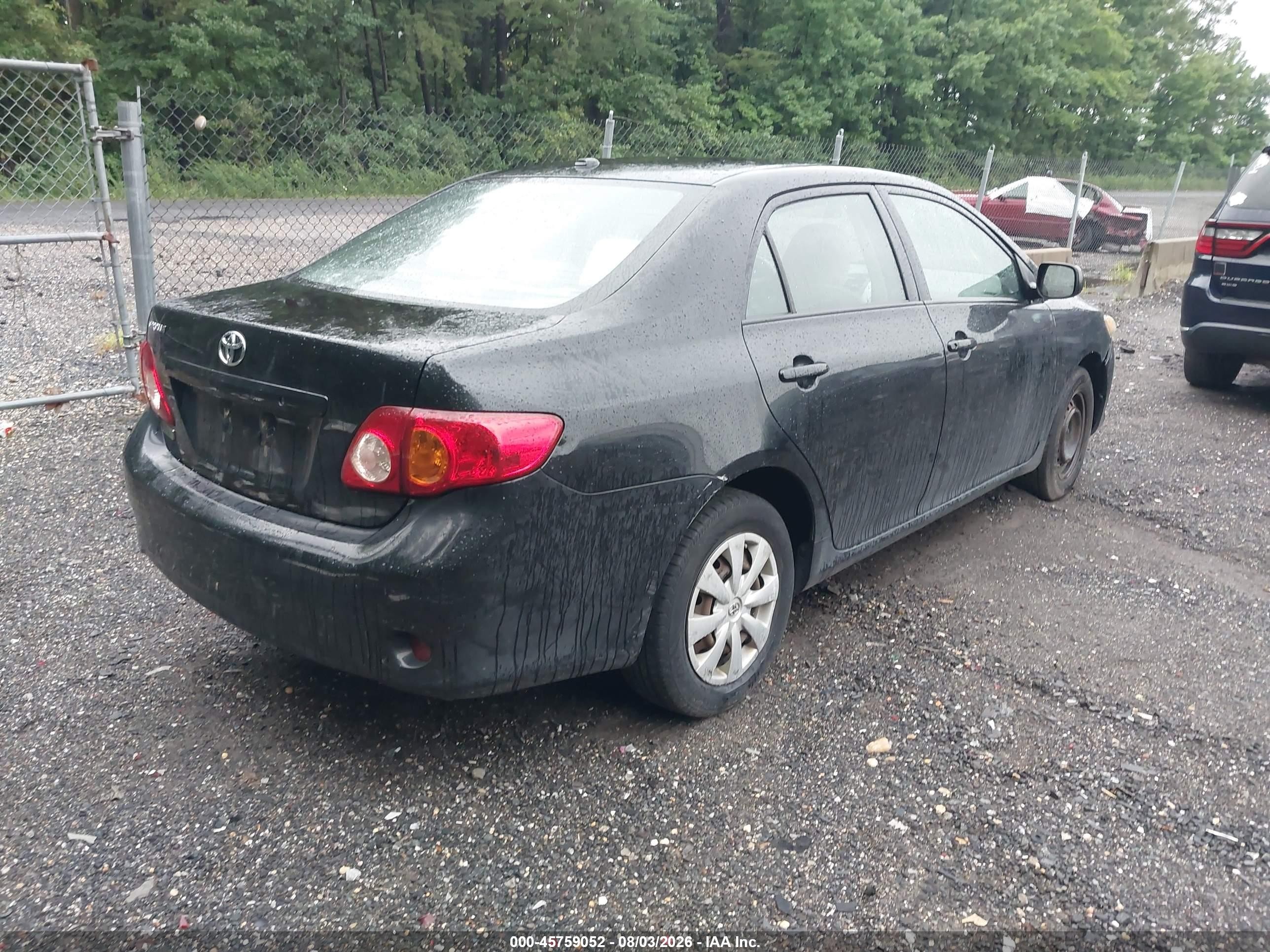 2009 Toyota Corolla Black vin: 1NXBU40E49Z002965
