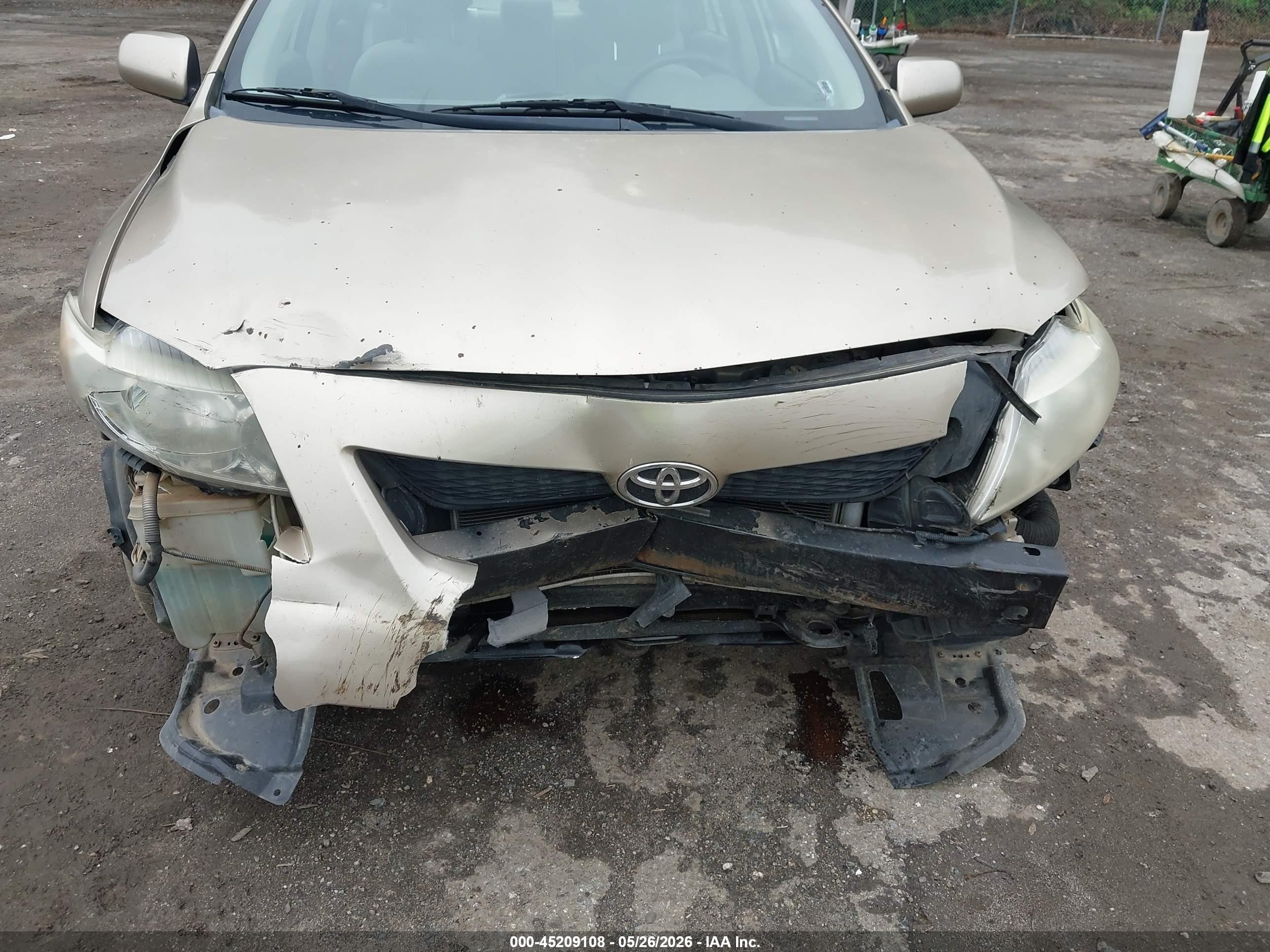 2009 Toyota Corolla Le Beige vin: 1NXBU40E49Z005767