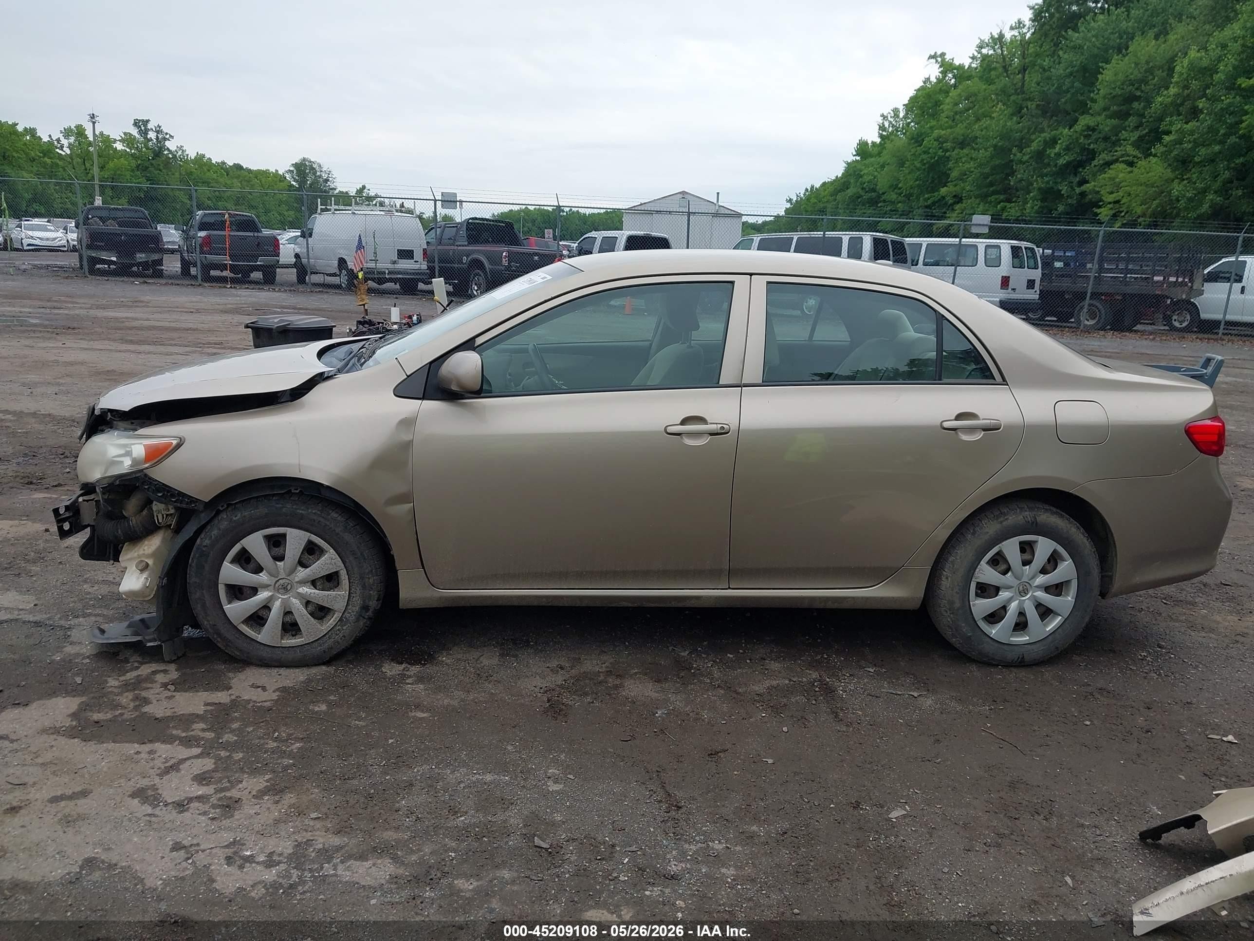 2009 Toyota Corolla Le Beige vin: 1NXBU40E49Z005767