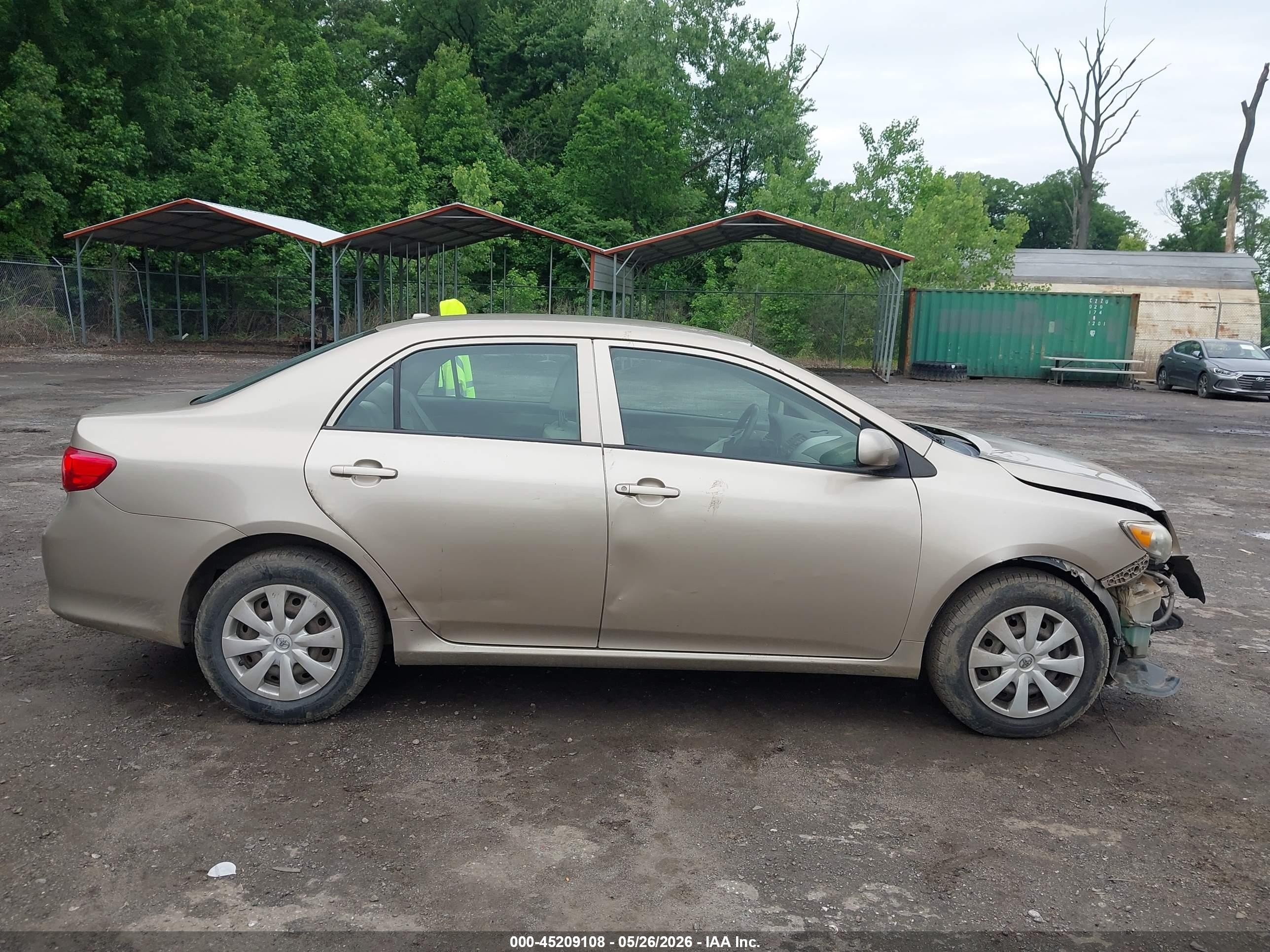 2009 Toyota Corolla Le Beige vin: 1NXBU40E49Z005767