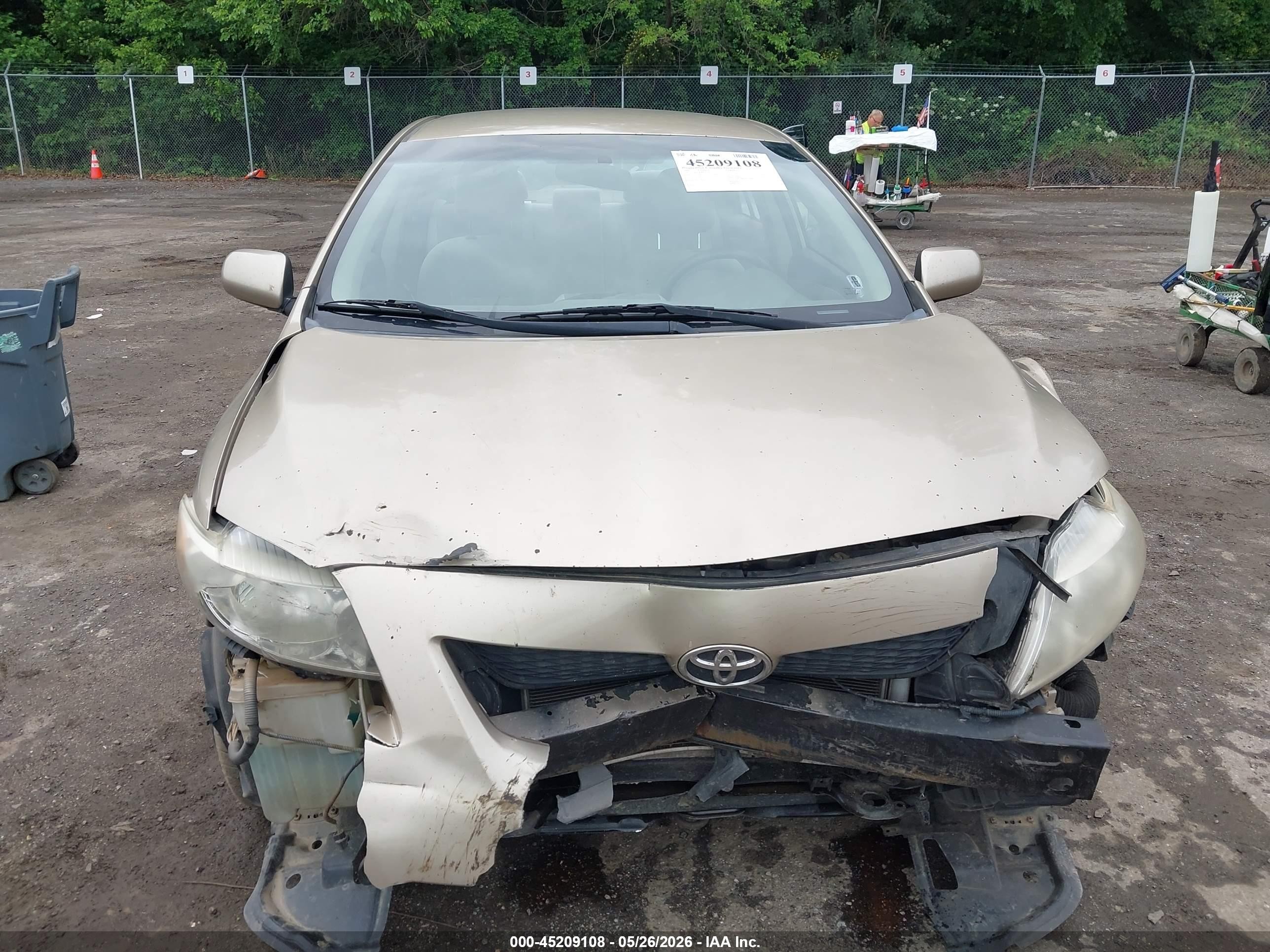 2009 Toyota Corolla Le Beige vin: 1NXBU40E49Z005767