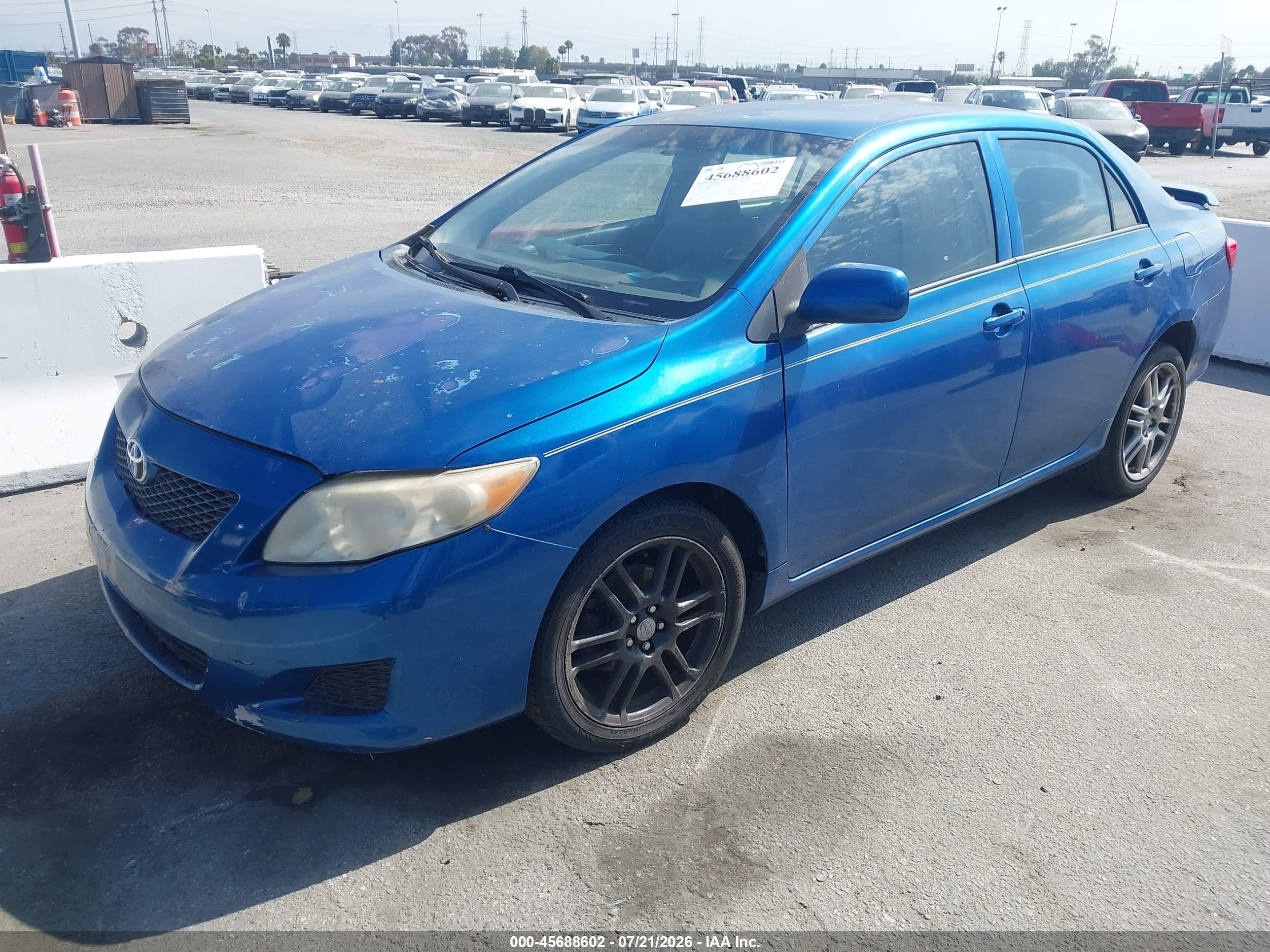 2009 Toyota Corolla Le Синий vin: 1NXBU40E49Z015800