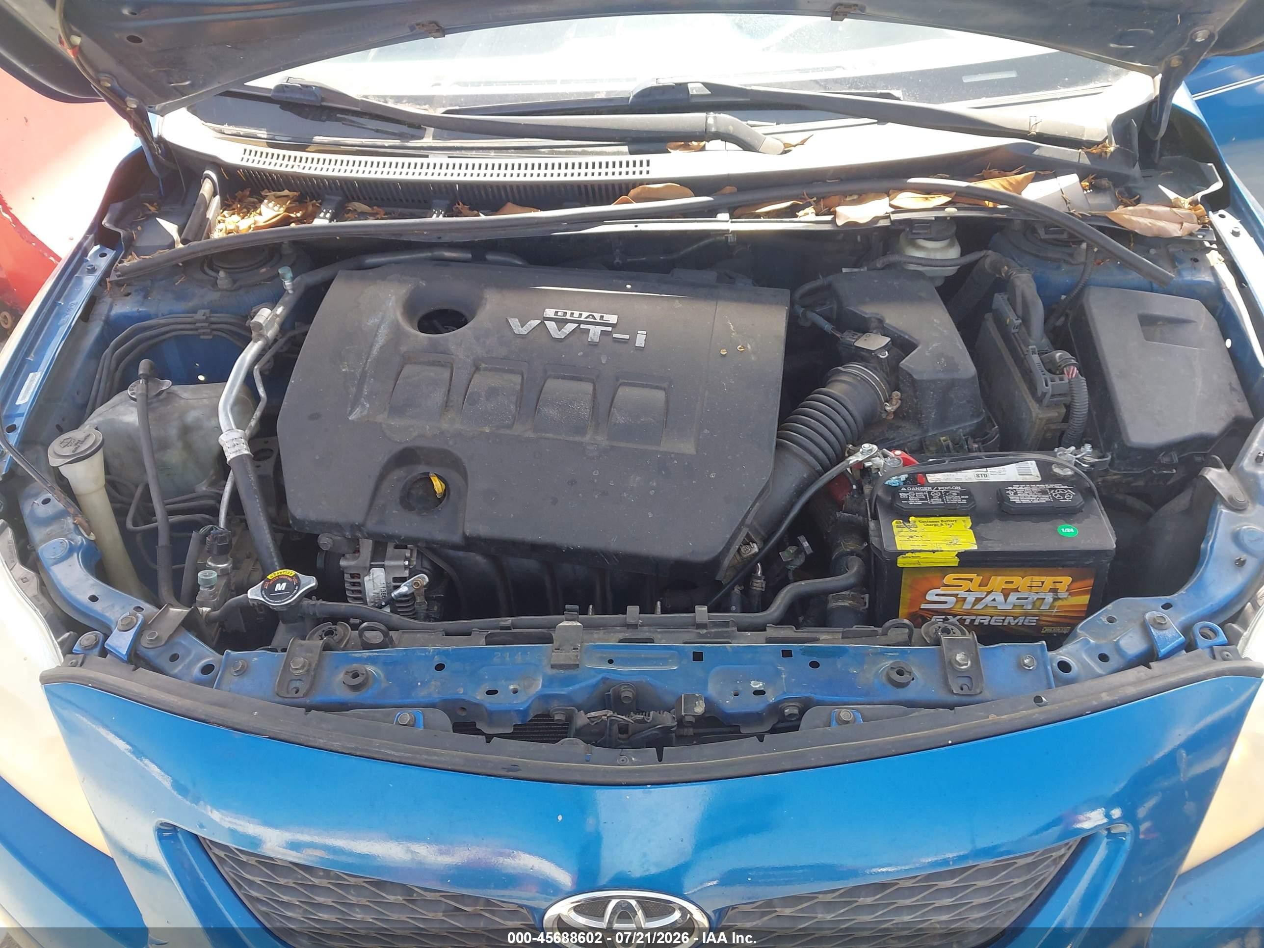 2009 Toyota Corolla Le Синий vin: 1NXBU40E49Z015800