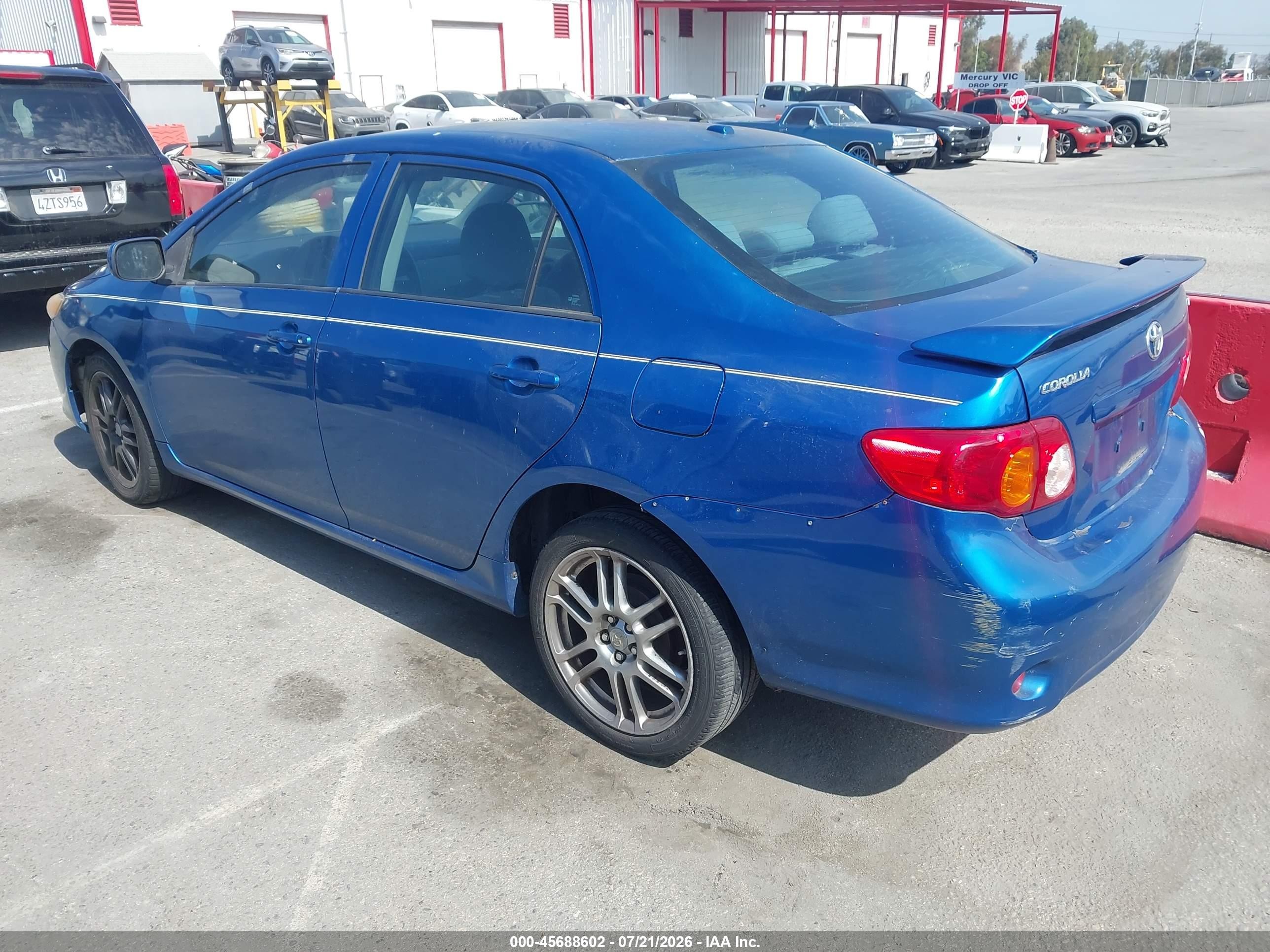 2009 Toyota Corolla Le Синий vin: 1NXBU40E49Z015800