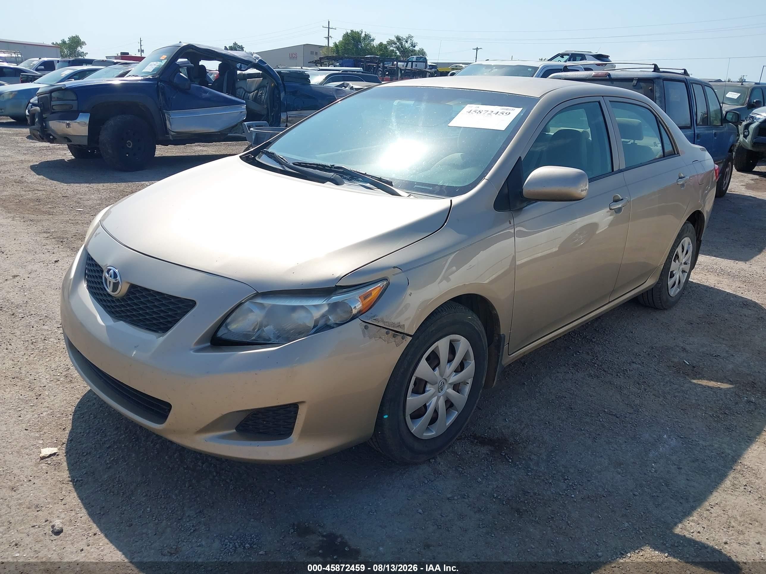 2009 Toyota Corolla Le Gold vin: 1NXBU40E49Z018082