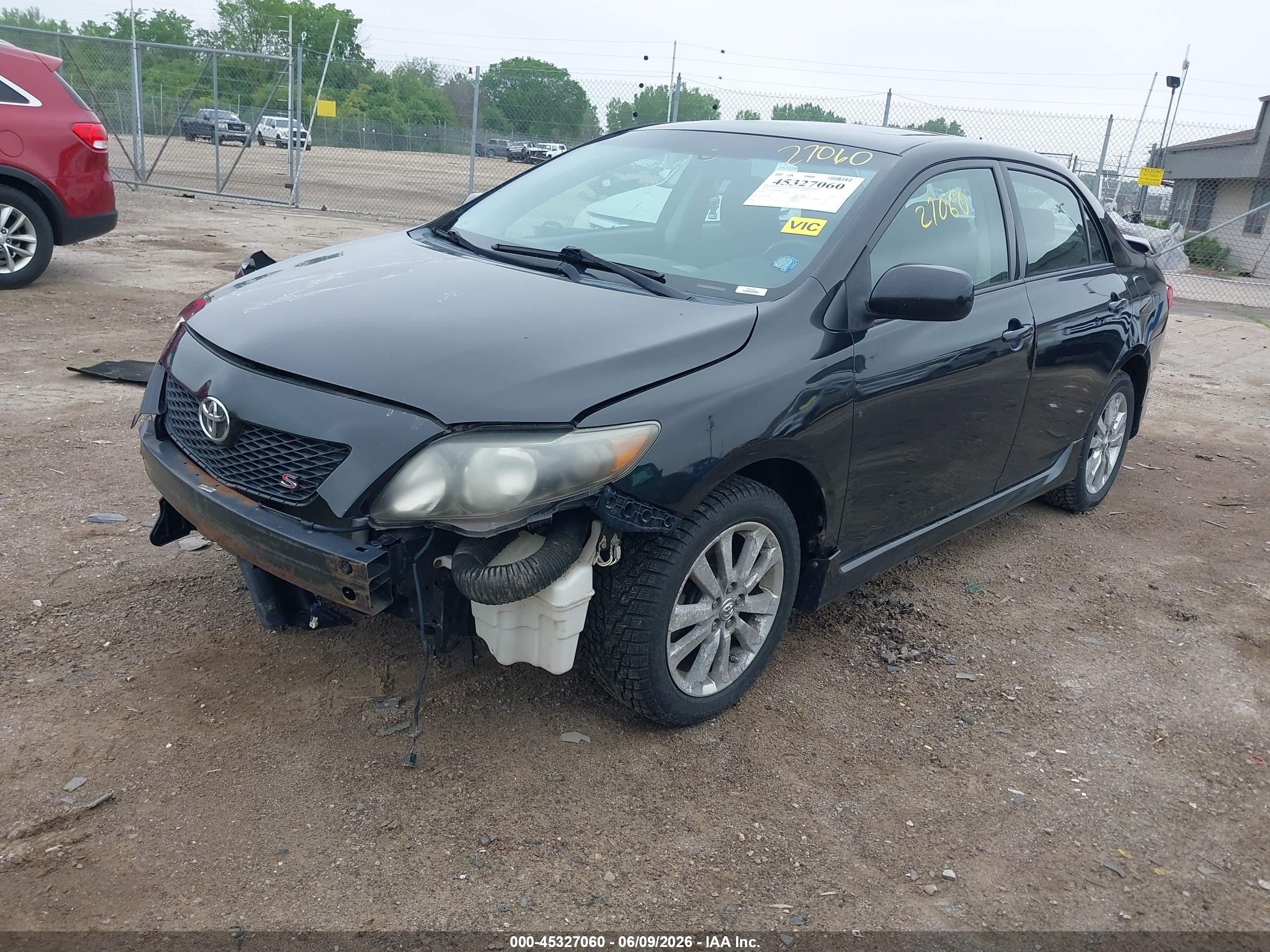 2009 Toyota Corolla S Black vin: 1NXBU40E49Z040793