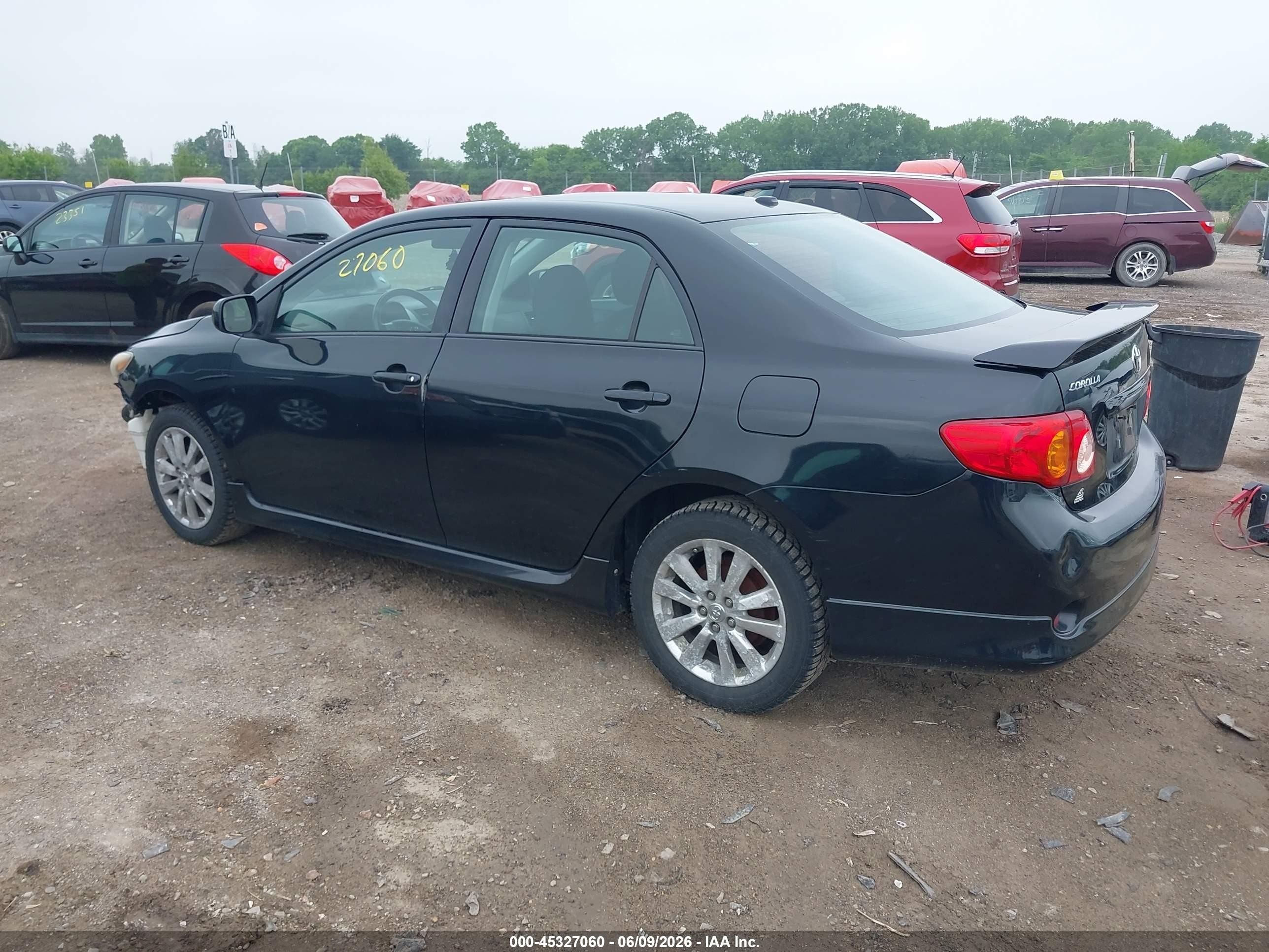 2009 Toyota Corolla S Black vin: 1NXBU40E49Z040793