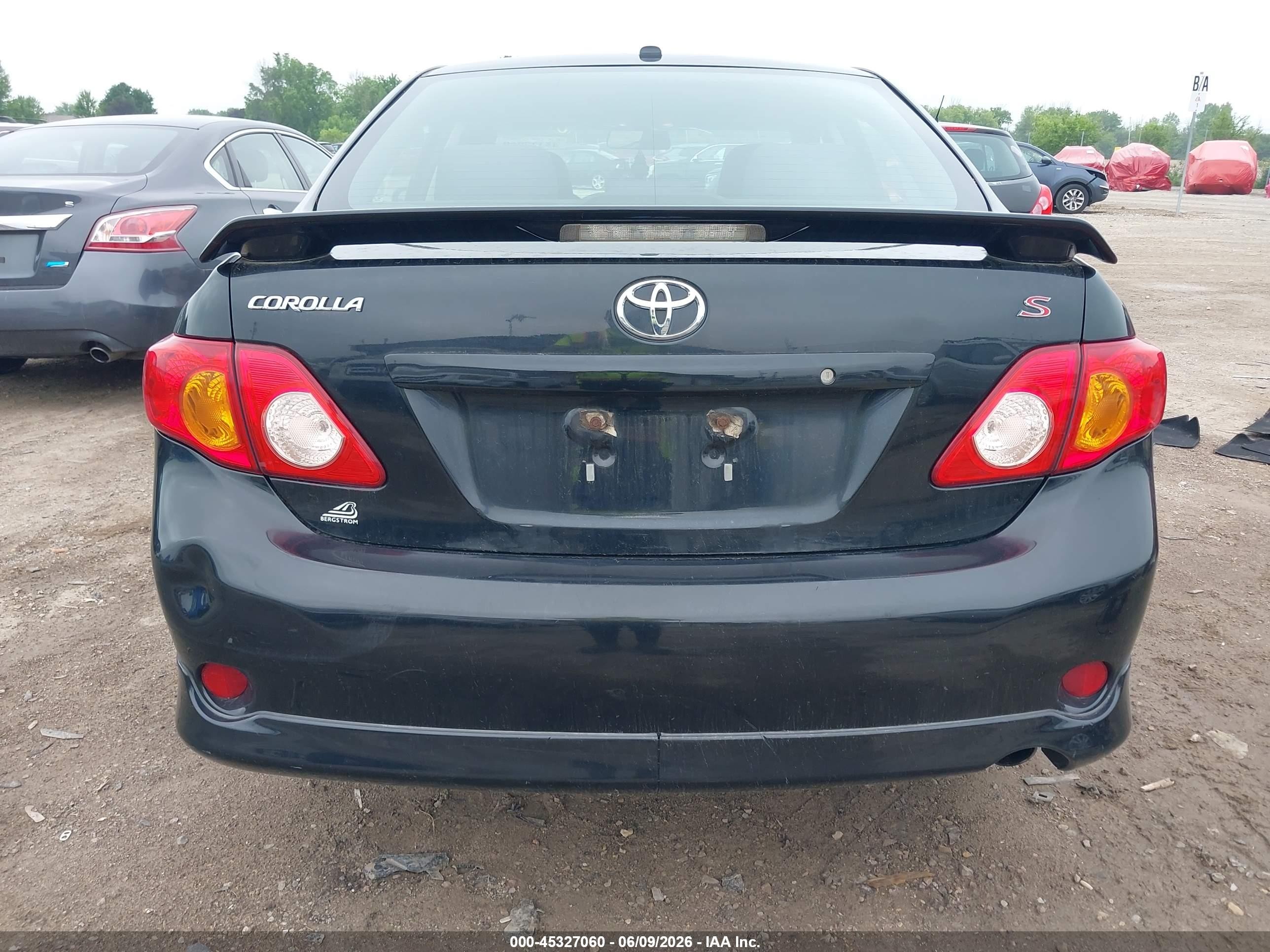 2009 Toyota Corolla S Black vin: 1NXBU40E49Z040793
