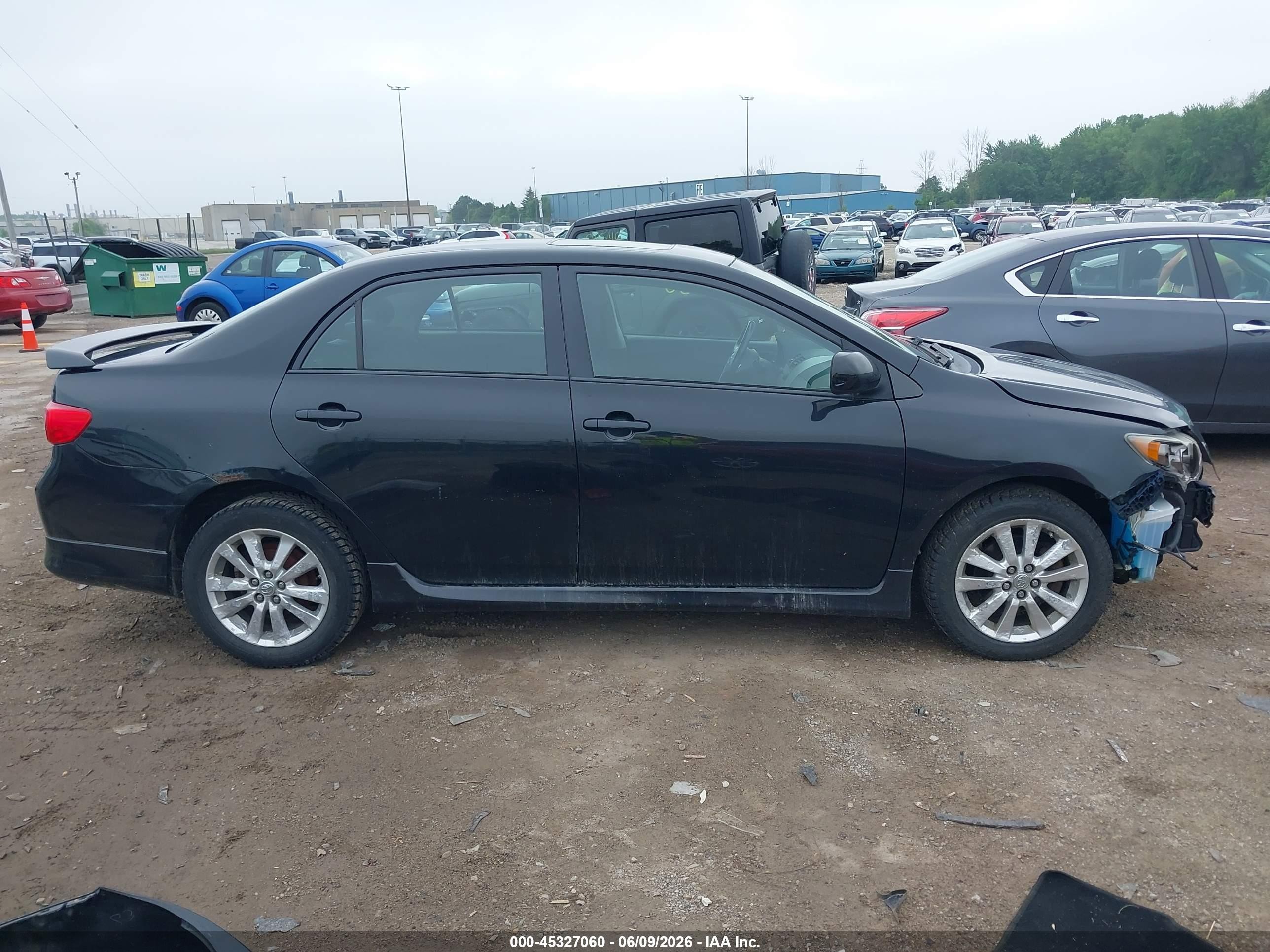 2009 Toyota Corolla S Black vin: 1NXBU40E49Z040793