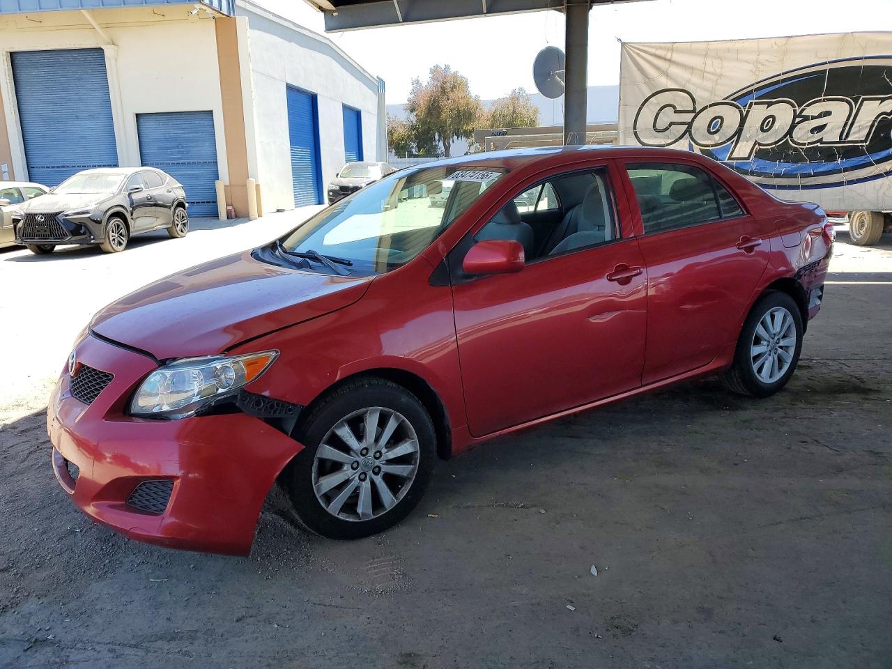 2009 Toyota Corolla Le Бордовый vin: 1NXBU40E49Z055844