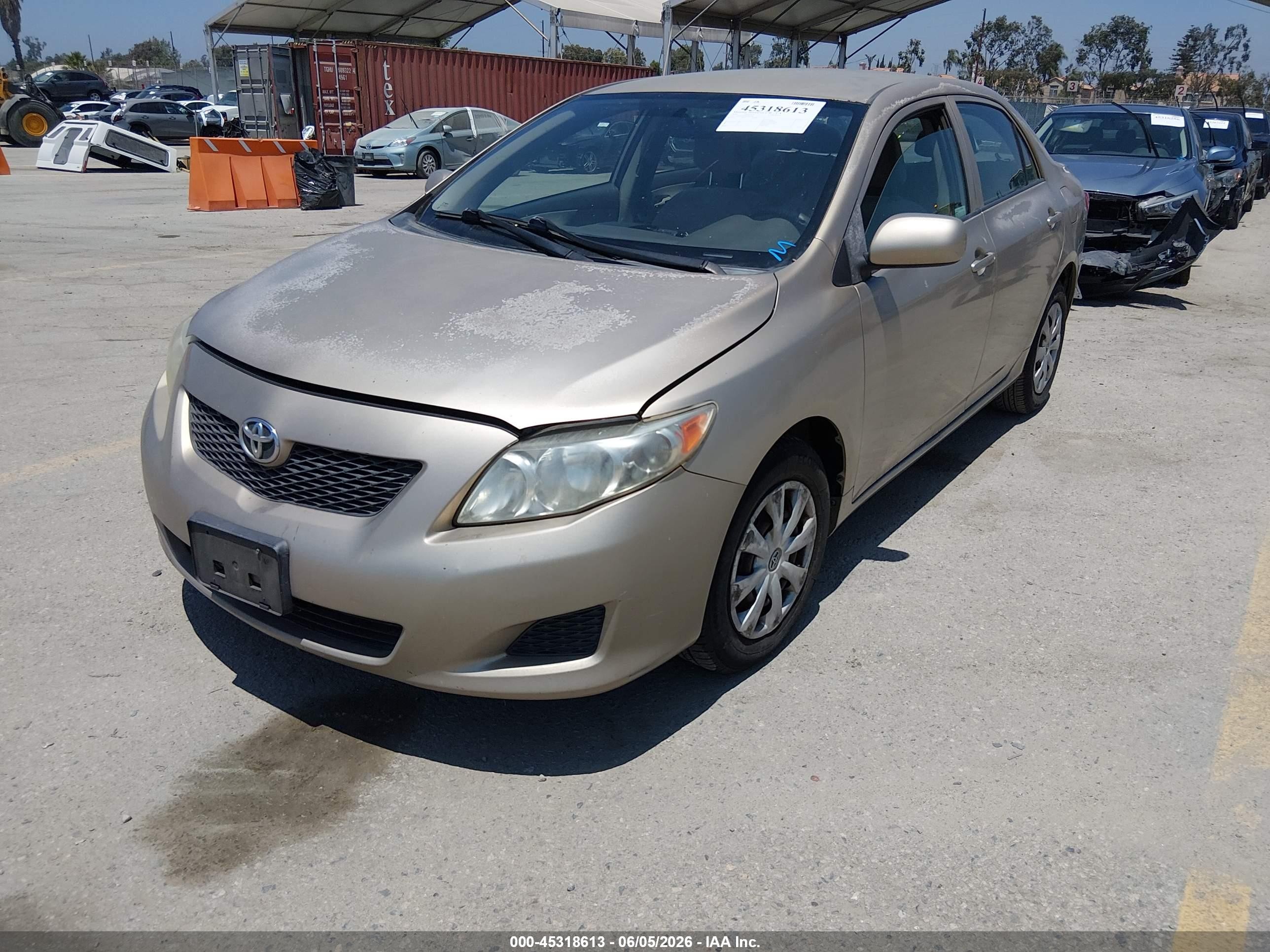 2009 Toyota Corolla Le Золотой vin: 1NXBU40E49Z063488