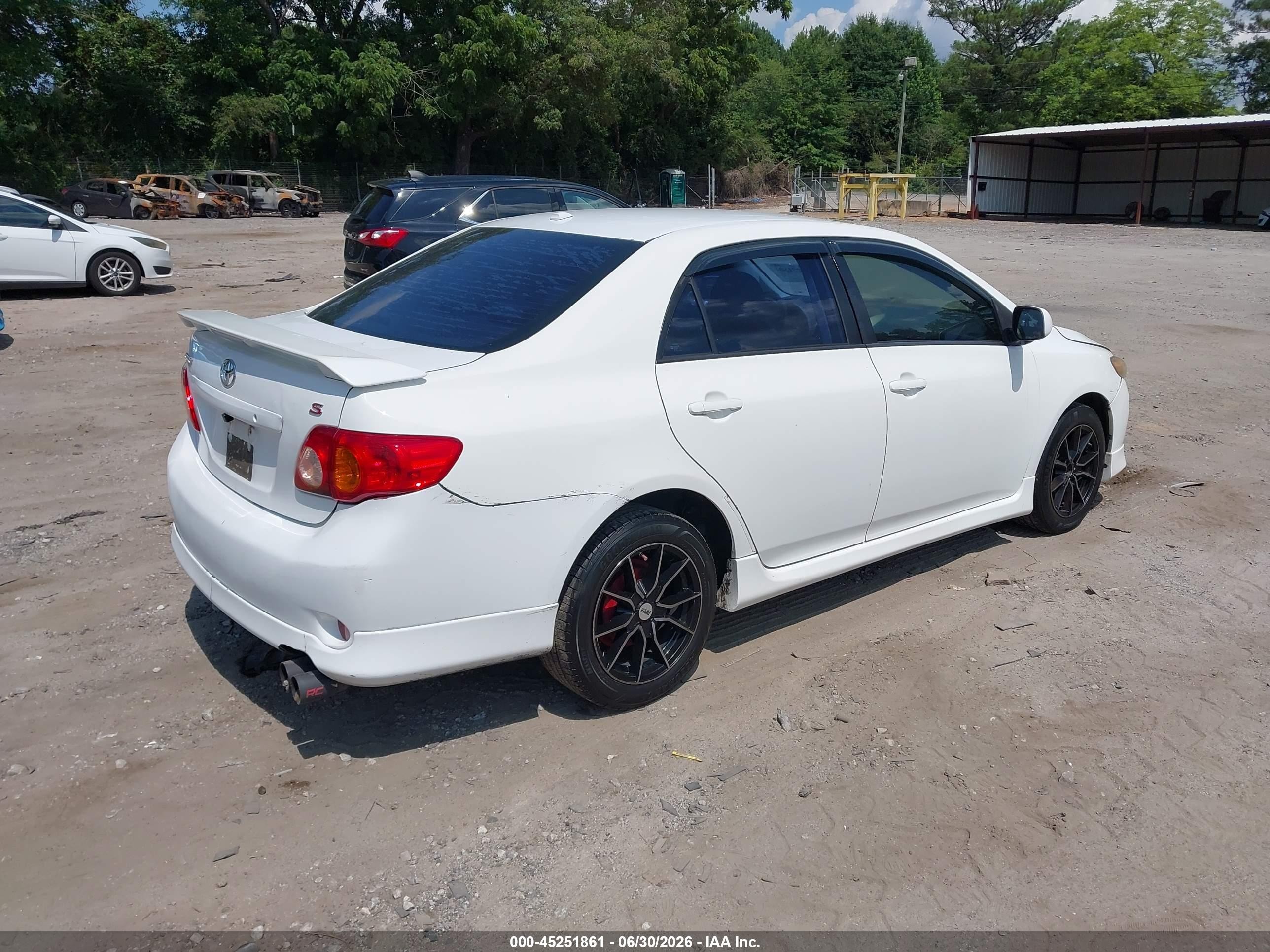 2009 Toyota Corolla S White vin: 1NXBU40E49Z065029