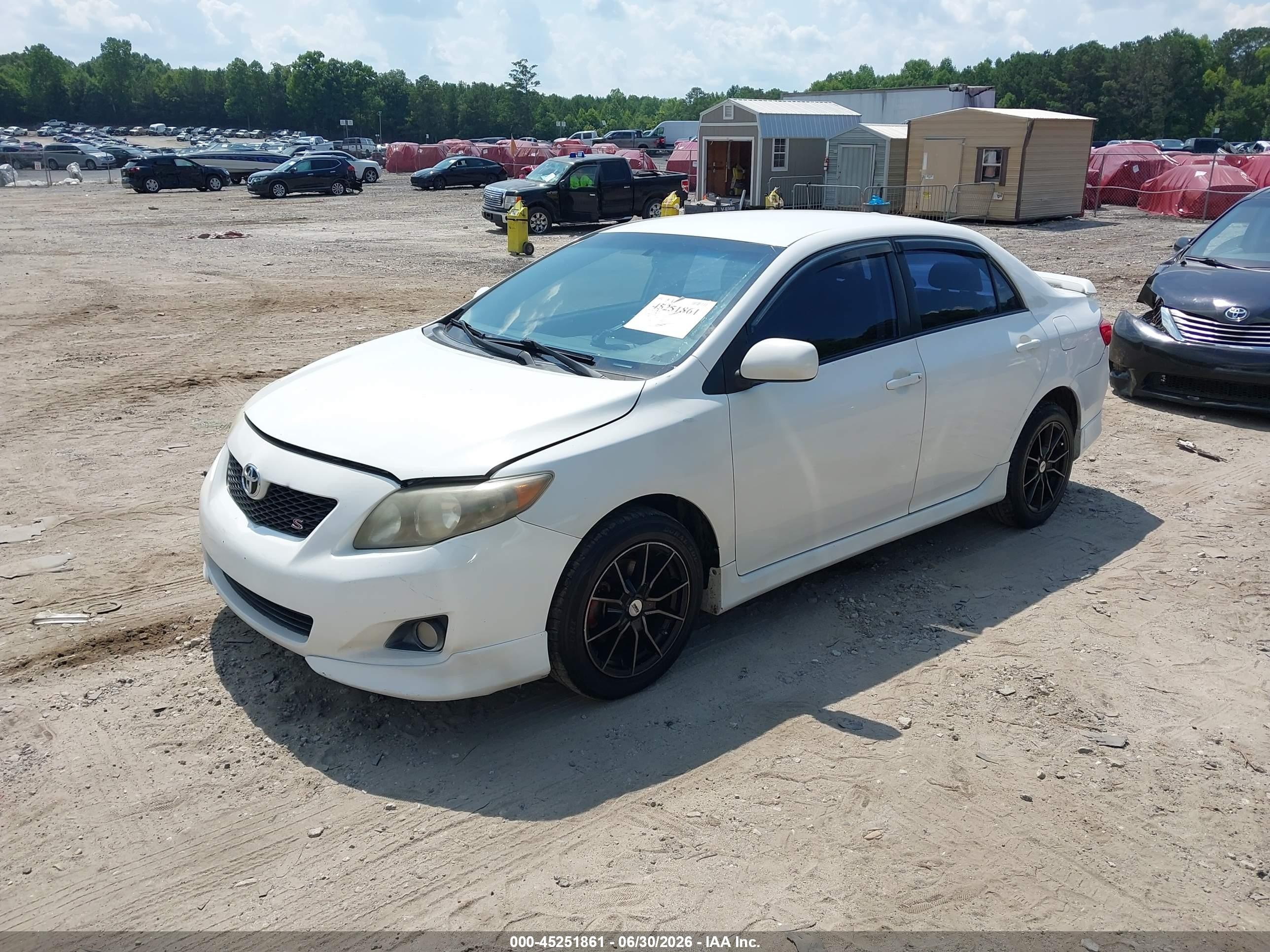 2009 Toyota Corolla S White vin: 1NXBU40E49Z065029