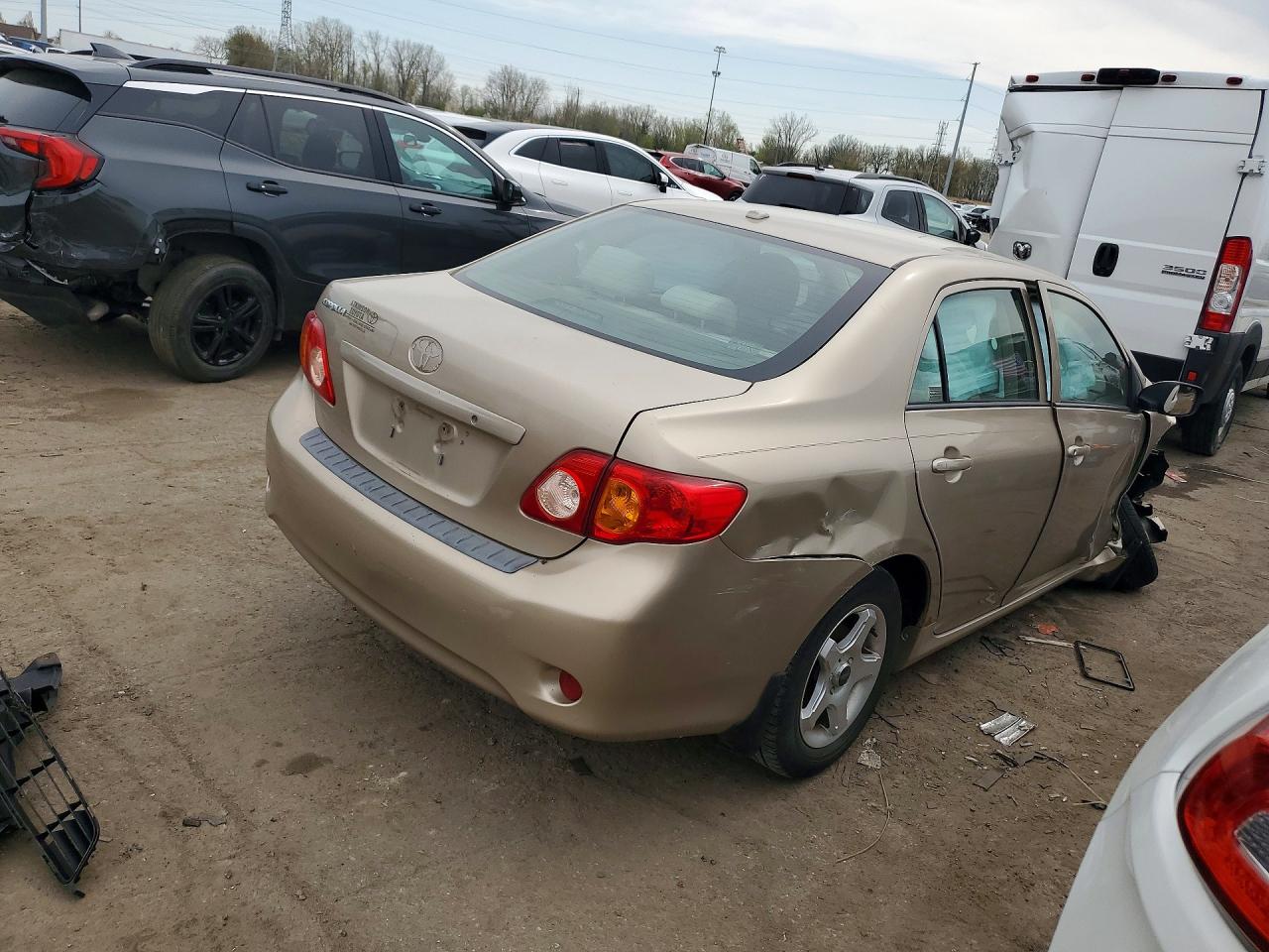 2009 Toyota Corolla Base Gold vin: 1NXBU40E49Z076676