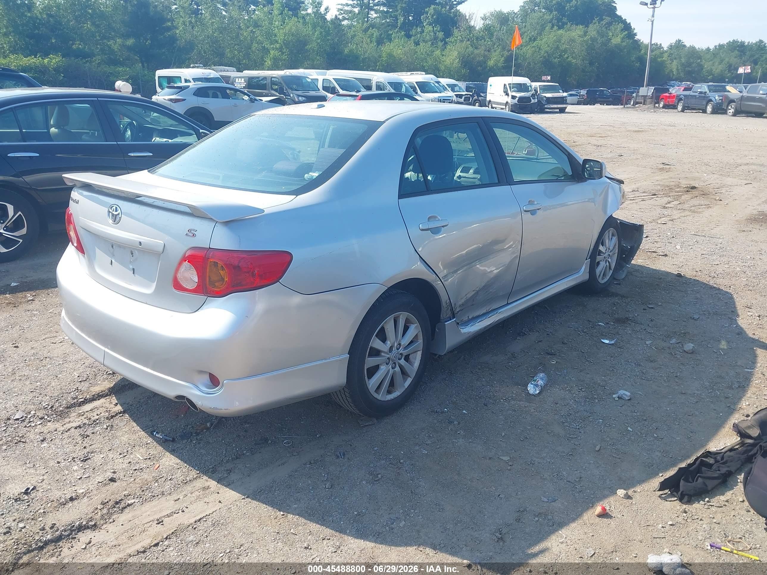 2009 Toyota Corolla S Silver vin: 1NXBU40E49Z081571