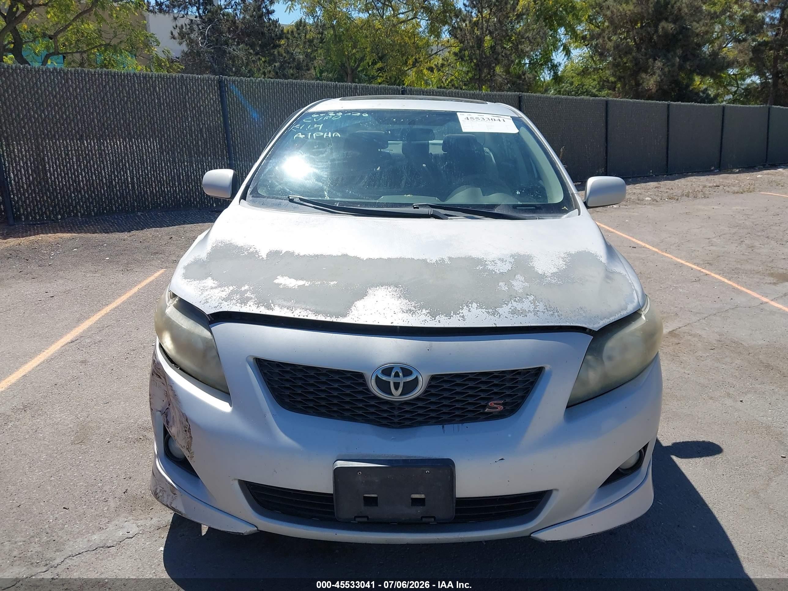 2009 Toyota Corolla S Silver vin: 1NXBU40E49Z085541