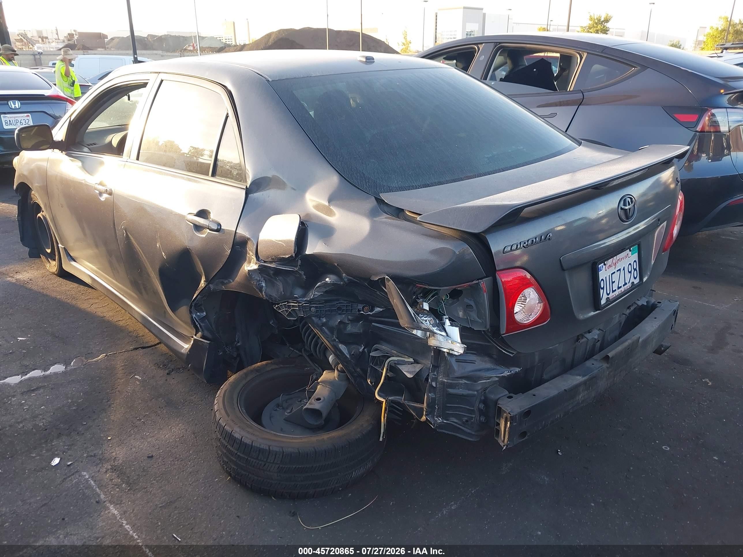 2009 Toyota Corolla S Gray vin: 1NXBU40E49Z088519