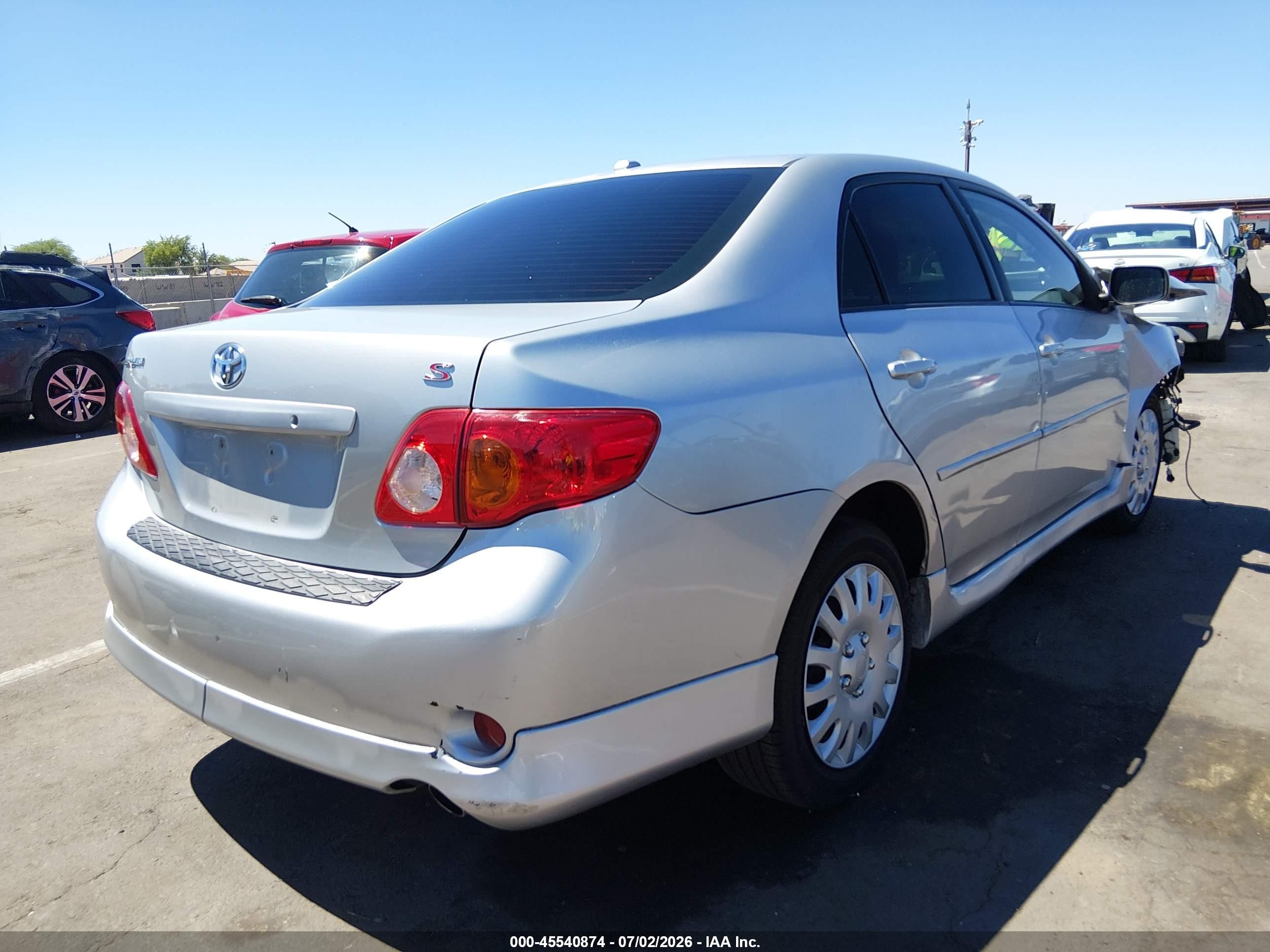 2009 Toyota Corolla S Silver vin: 1NXBU40E49Z105741