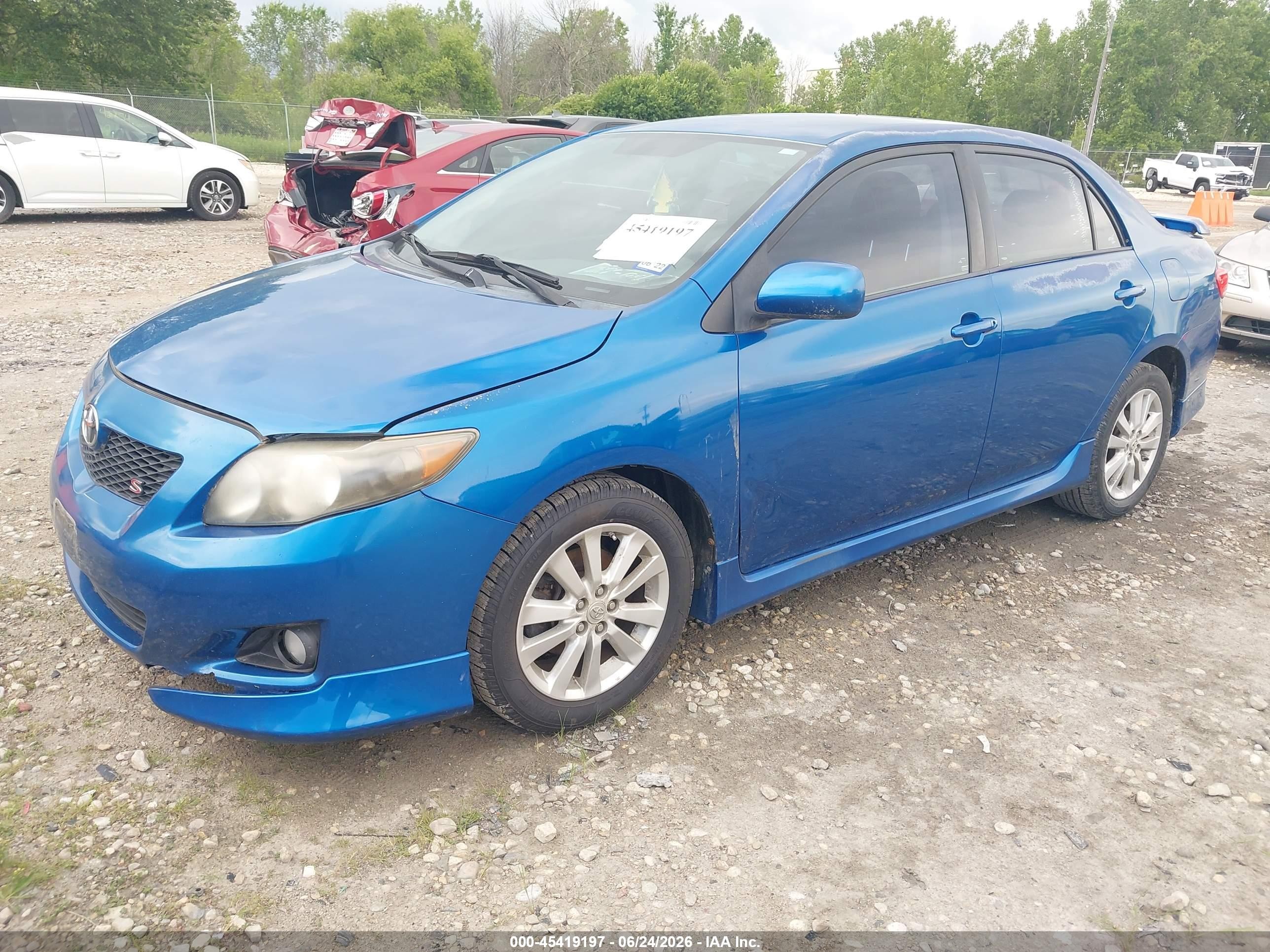 2009 Toyota Corolla S Синий vin: 1NXBU40E49Z140618