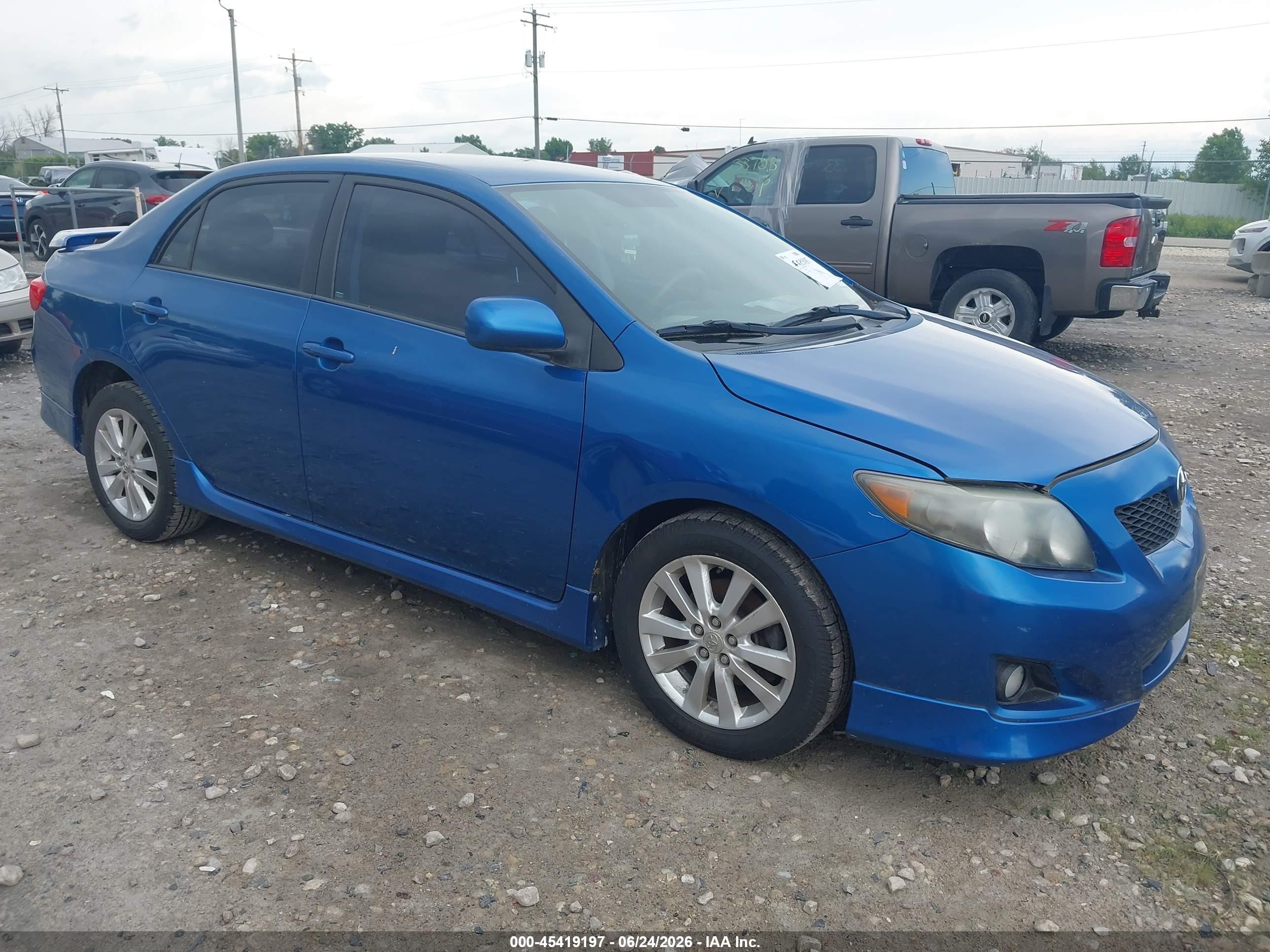 2009 Toyota Corolla S Синий vin: 1NXBU40E49Z140618