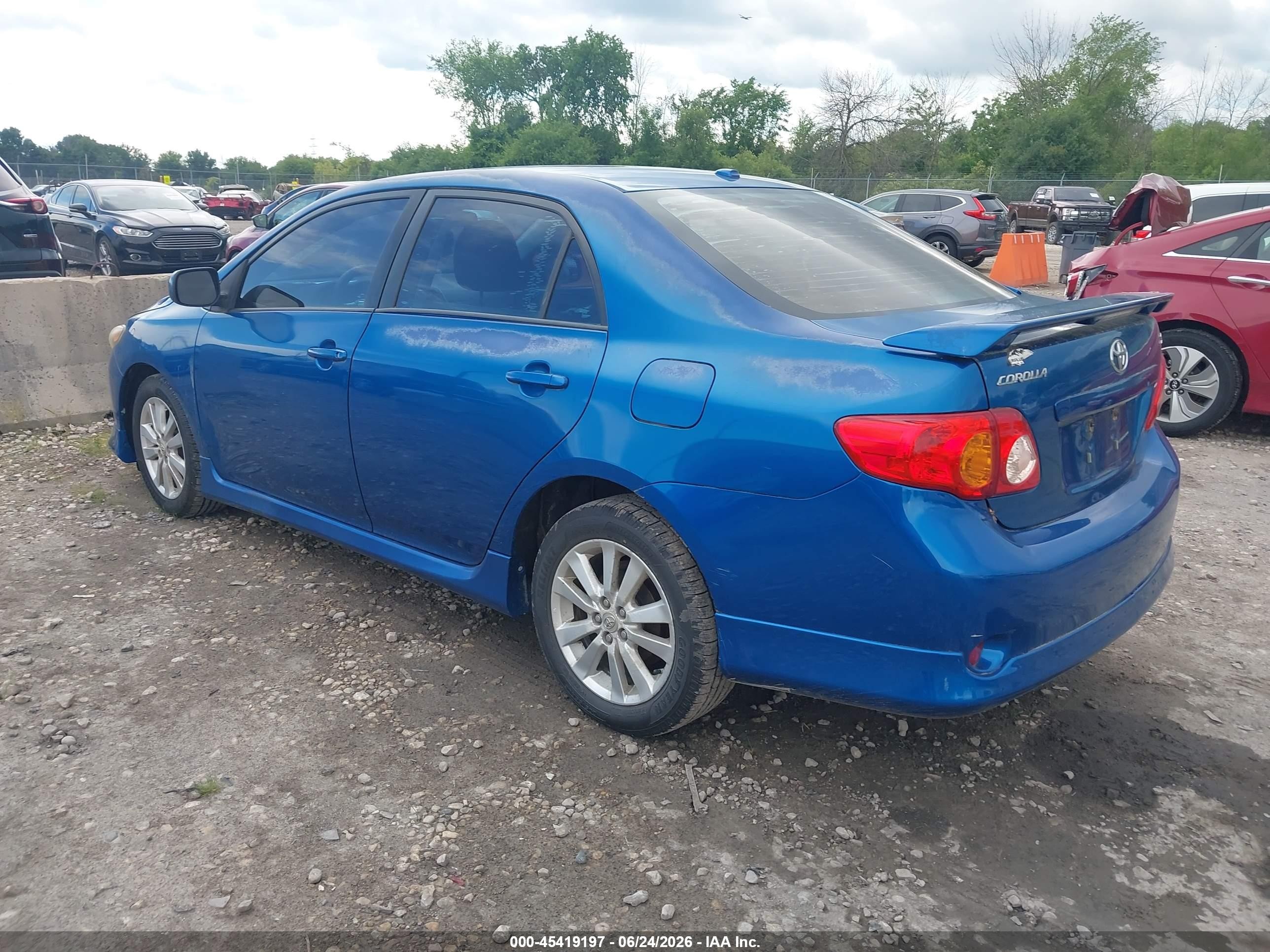 2009 Toyota Corolla S Синий vin: 1NXBU40E49Z140618