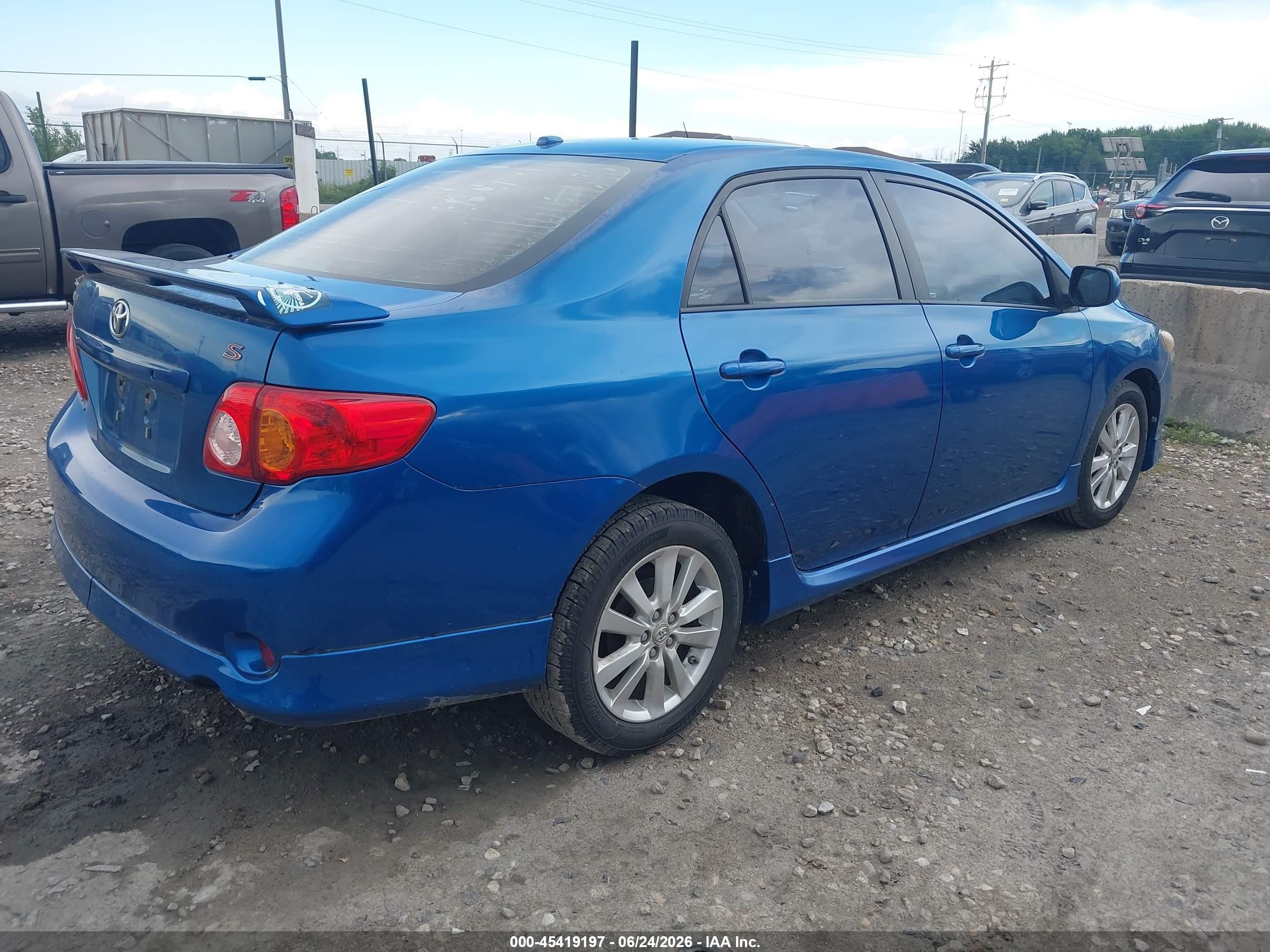 2009 Toyota Corolla S Синий vin: 1NXBU40E49Z140618
