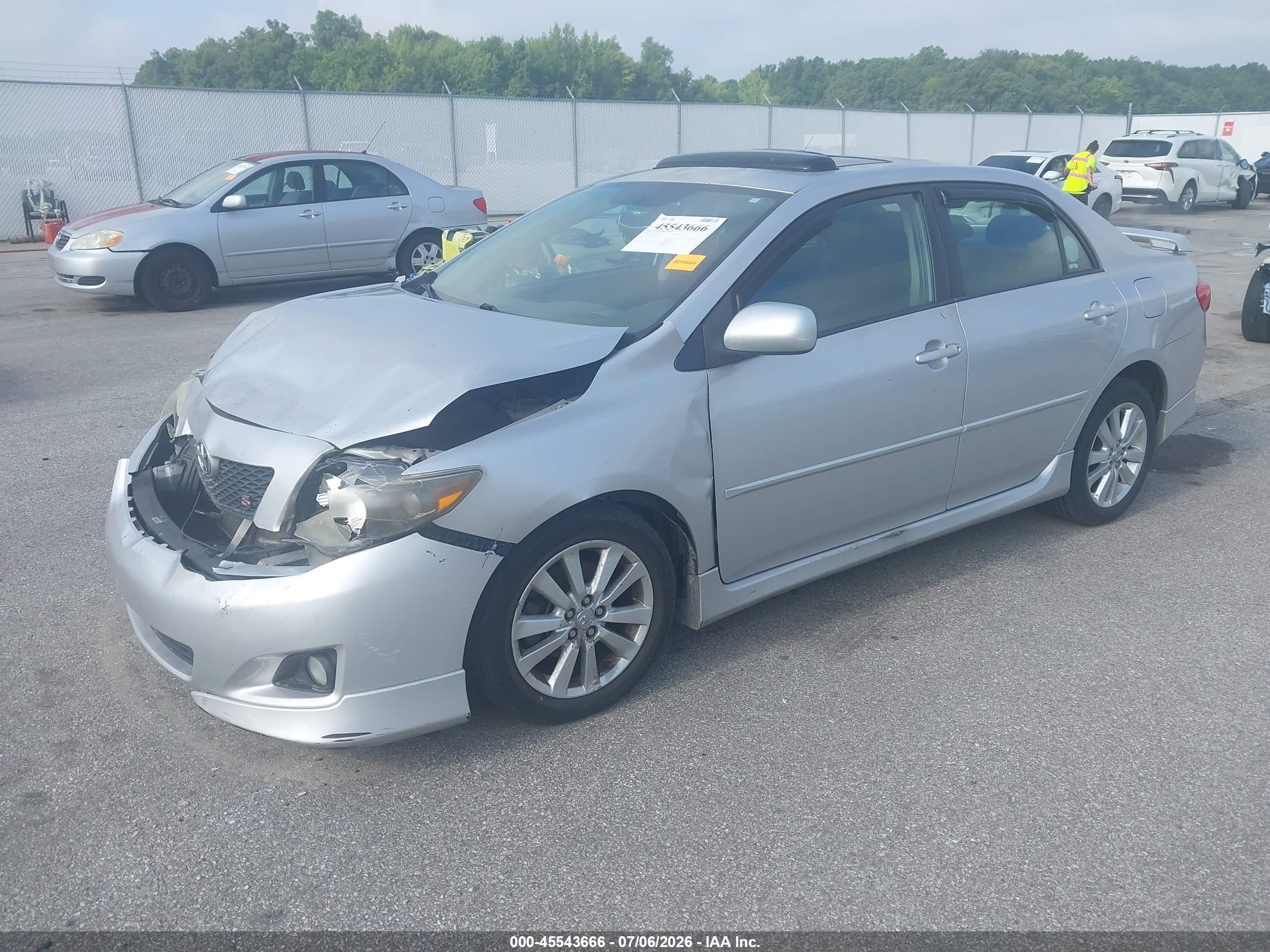 2009 Toyota Corolla S Silver vin: 1NXBU40E49Z144460
