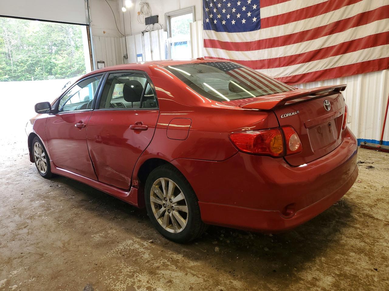 2009 Toyota Corolla S Red vin: 1NXBU40E49Z156348