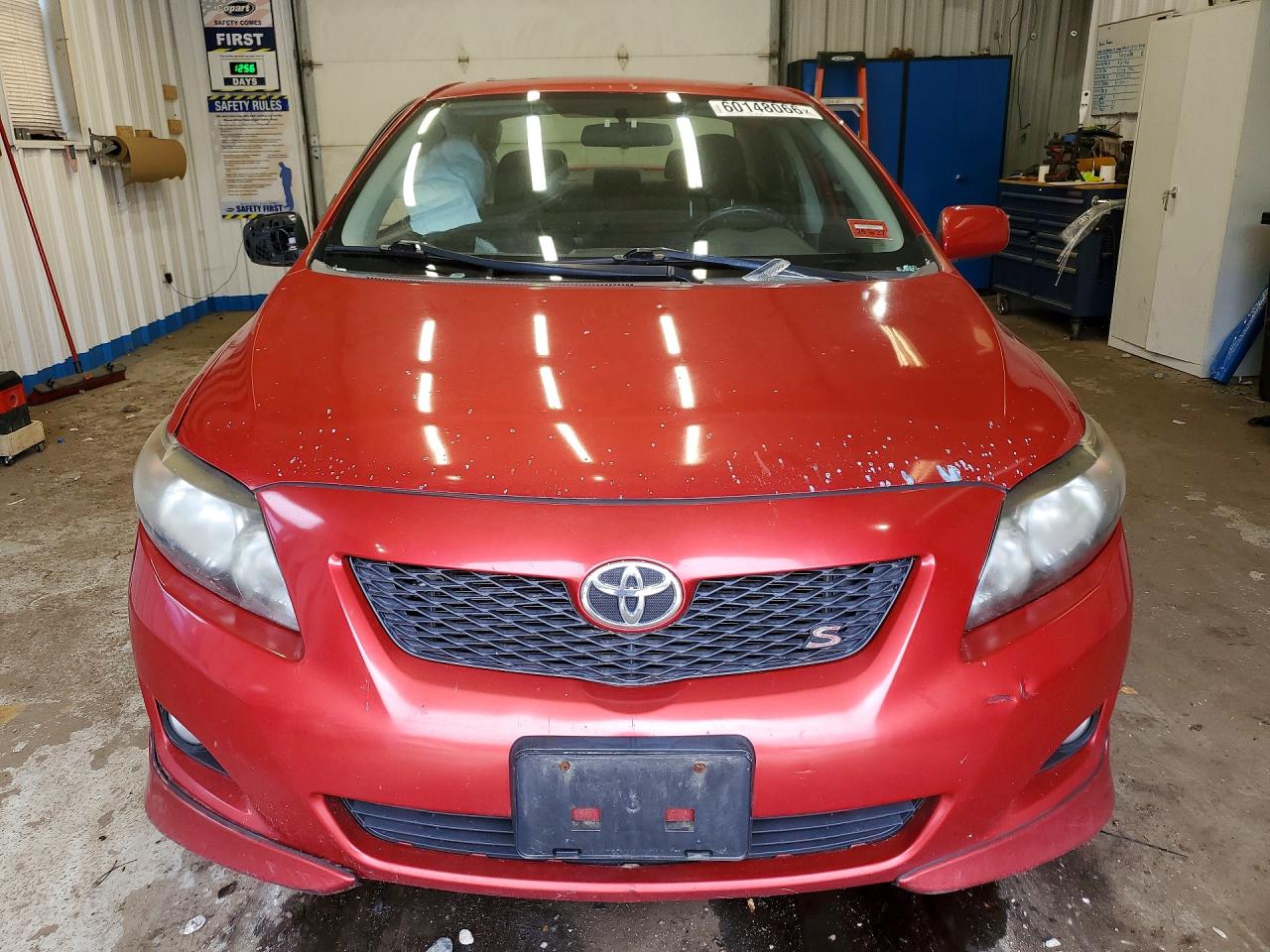 2009 Toyota Corolla S Red vin: 1NXBU40E49Z156348