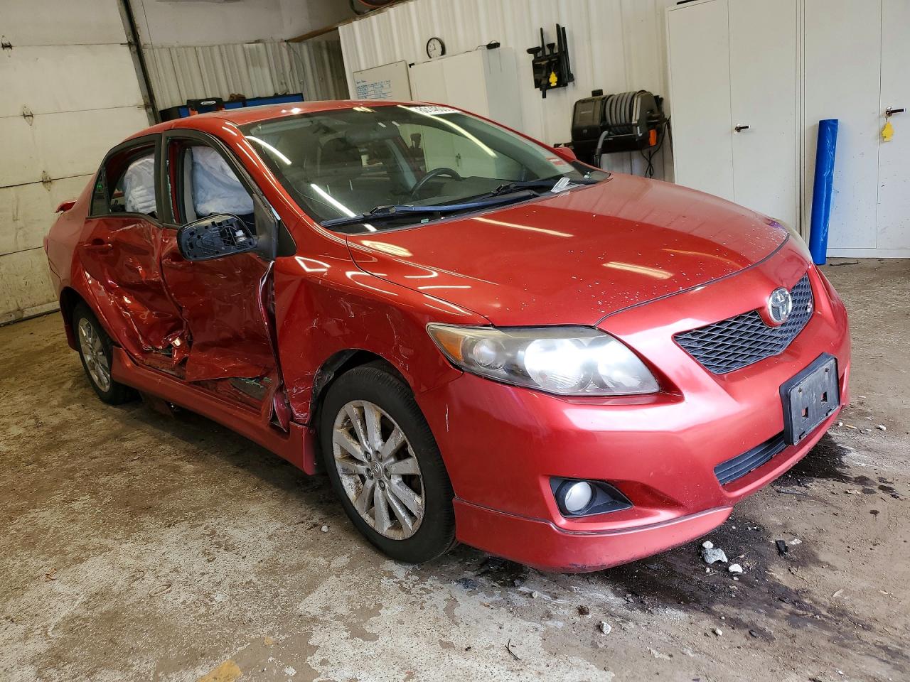 2009 Toyota Corolla S Red vin: 1NXBU40E49Z156348