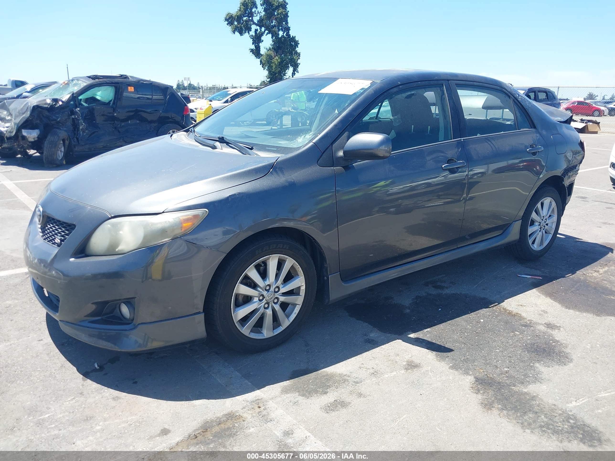 2009 Toyota Corolla S Gray vin: 1NXBU40E49Z157774