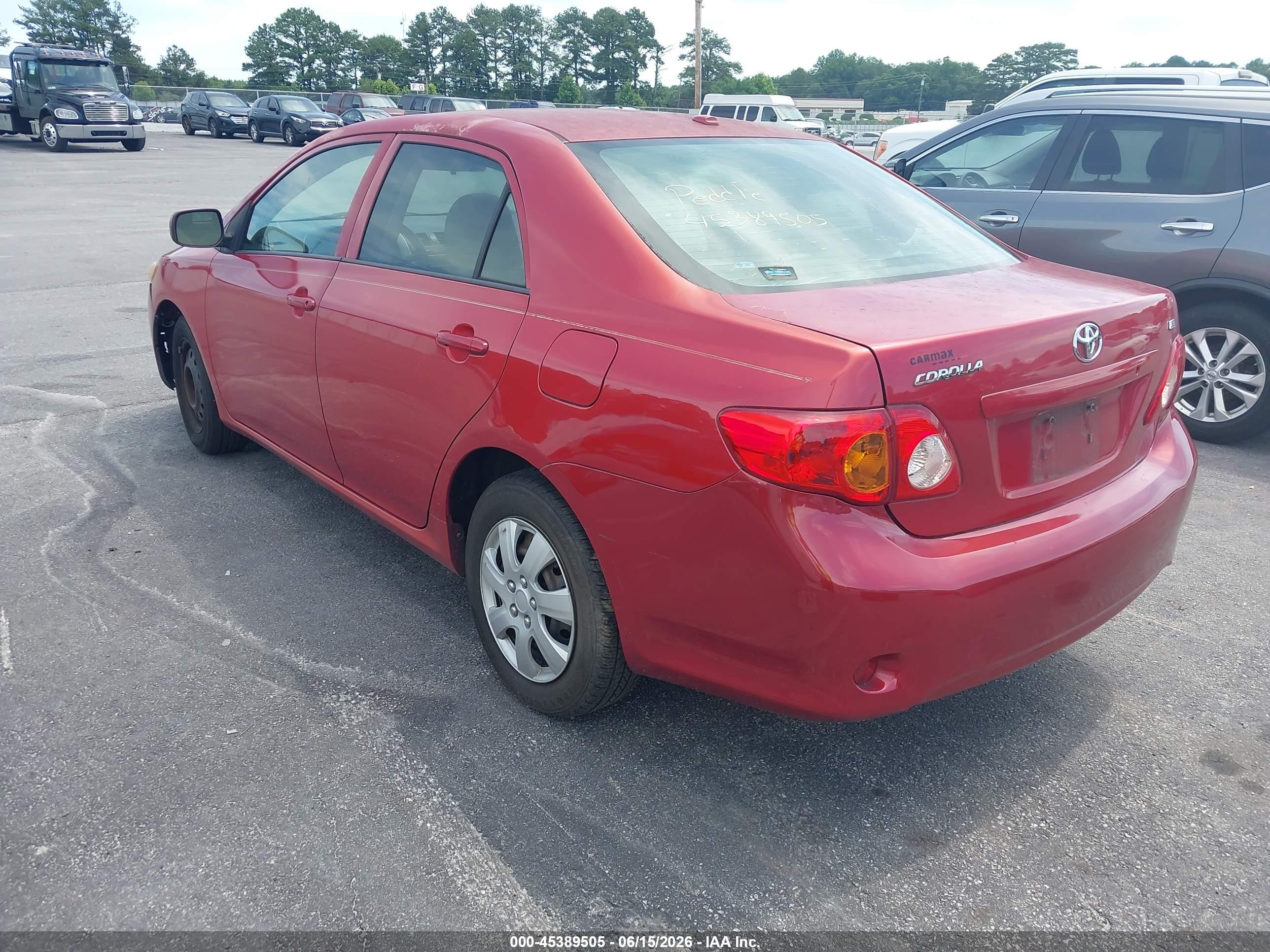 2009 Toyota Corolla Le Красный vin: 1NXBU40E49Z158634
