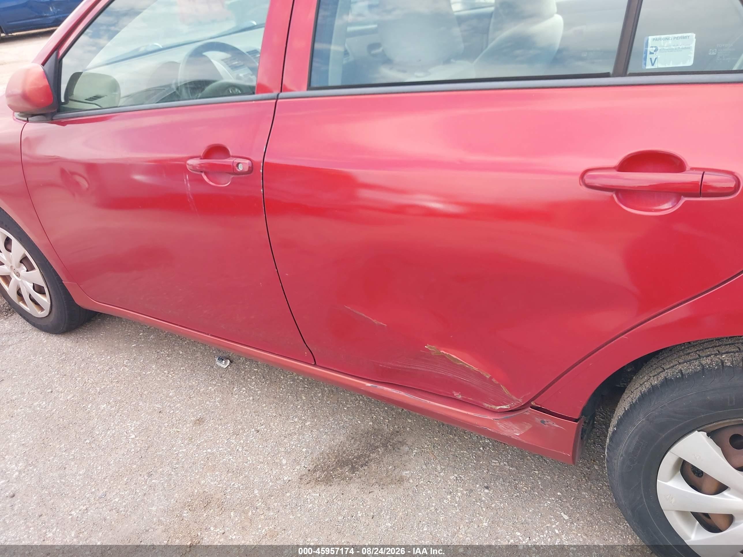 2009 Toyota Corolla Le Красный vin: 1NXBU40E49Z160948