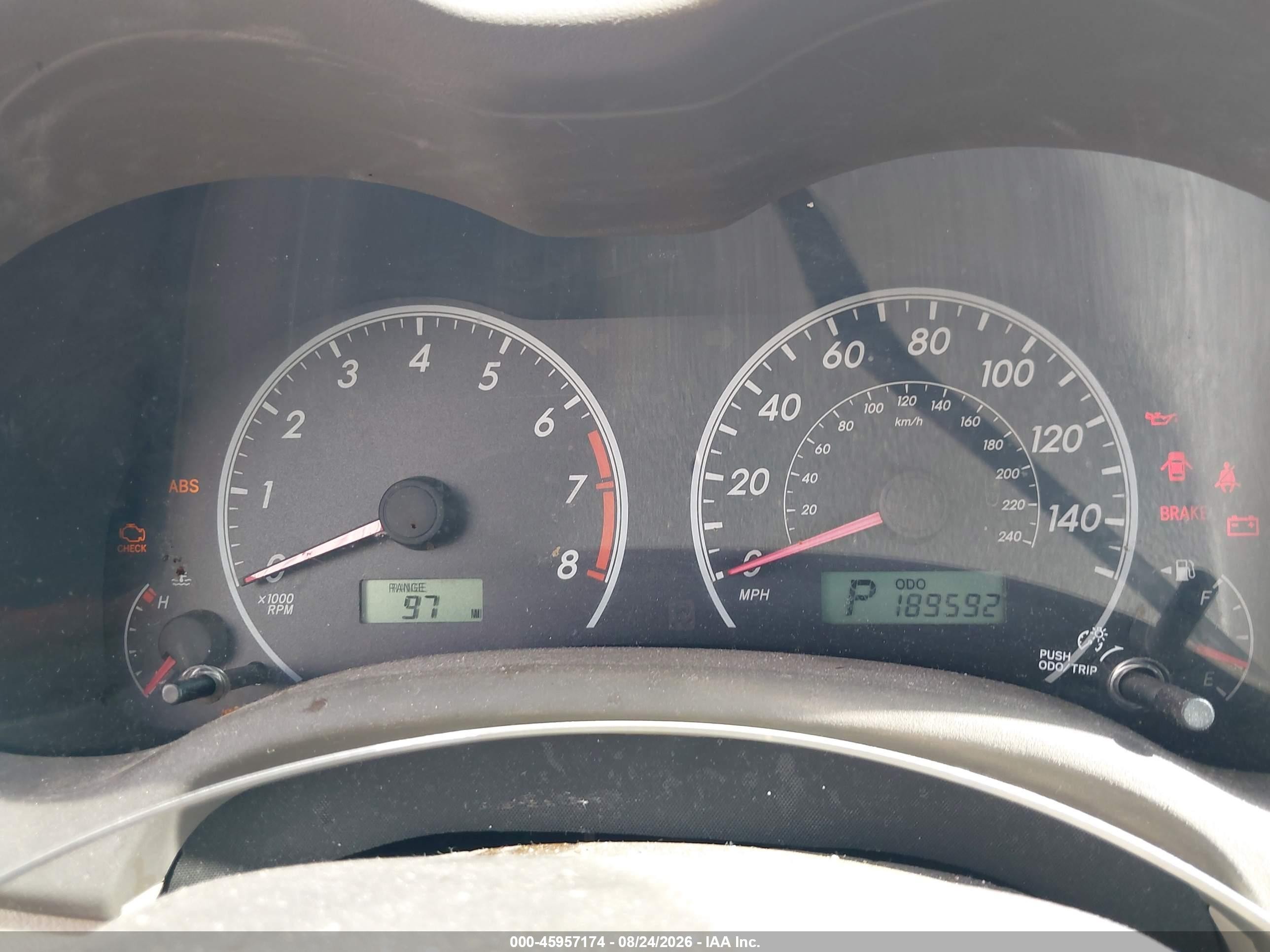 2009 Toyota Corolla Le Красный vin: 1NXBU40E49Z160948