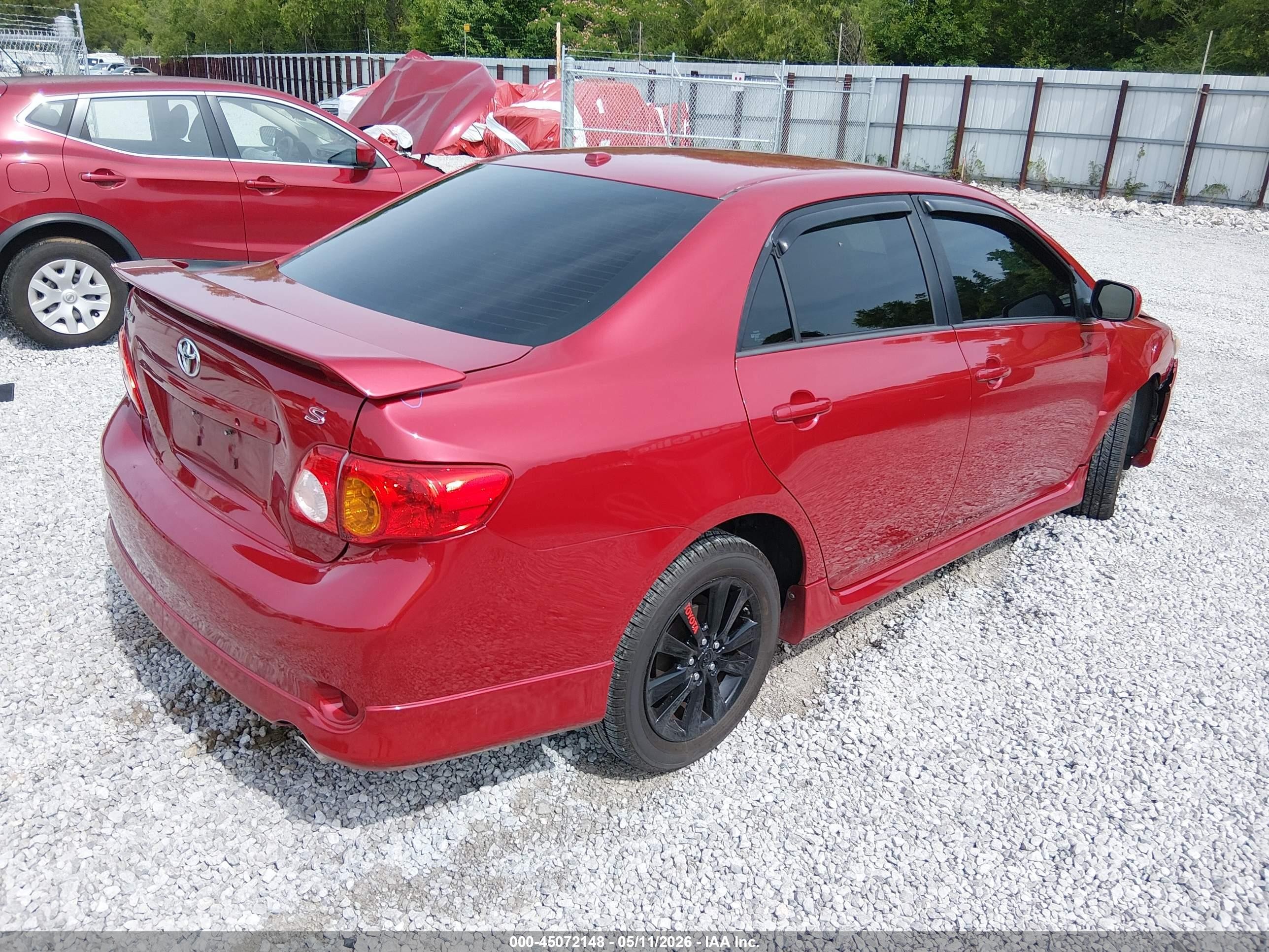 2009 Toyota Corolla S Maroon vin: 1NXBU40E49Z163316