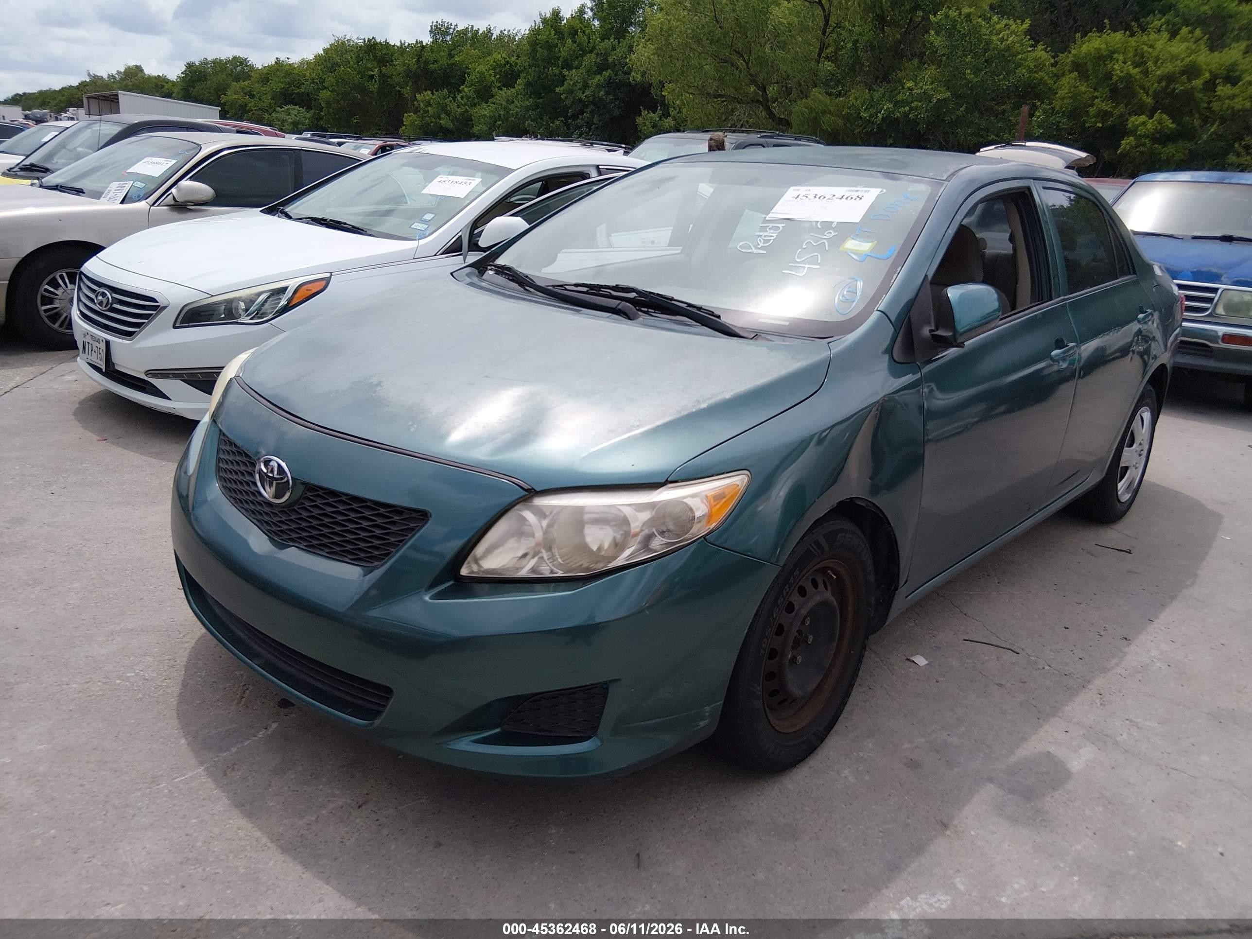 2009 Toyota Corolla Le Green vin: 1NXBU40E59Z012064