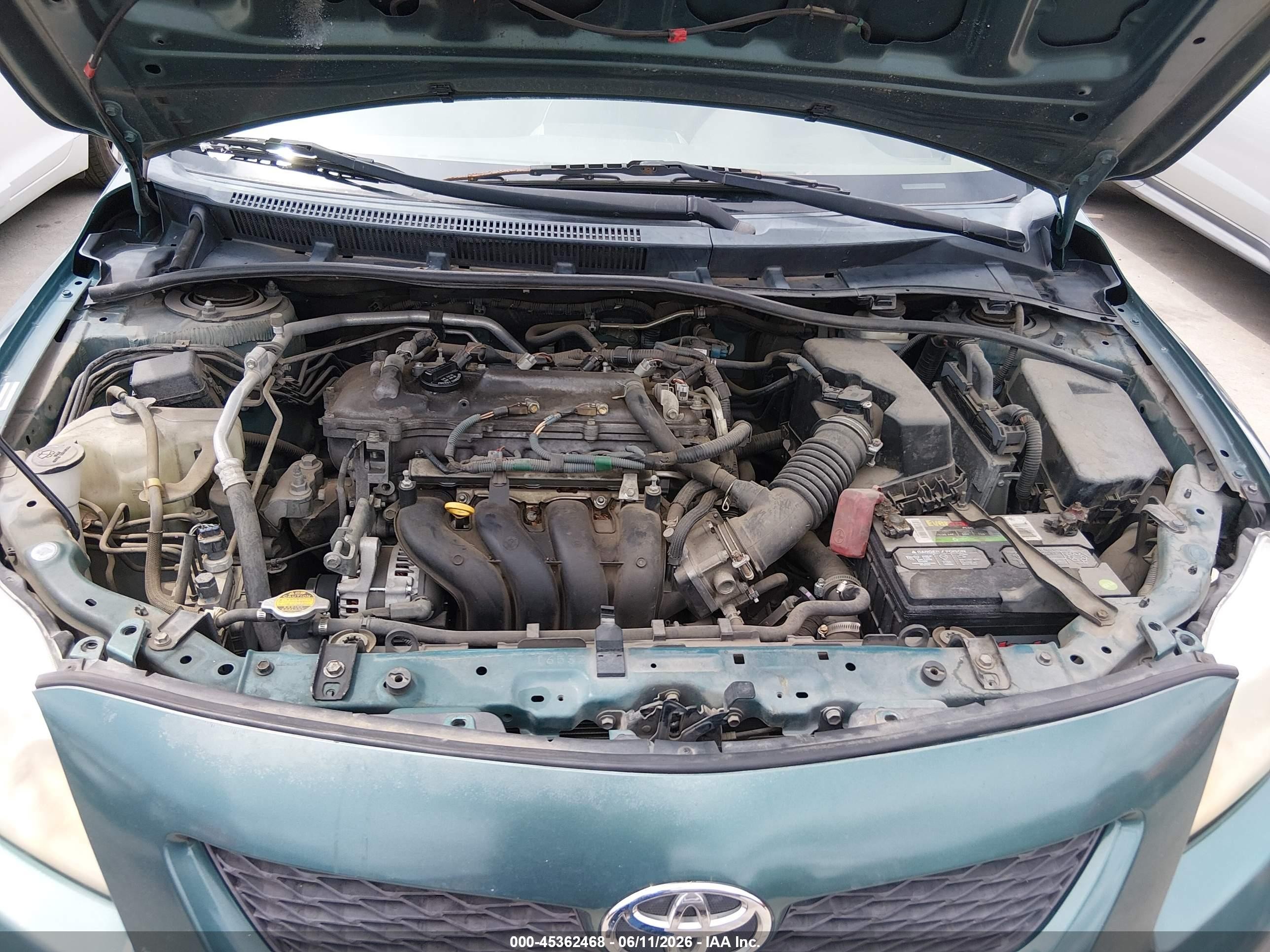 2009 Toyota Corolla Le Green vin: 1NXBU40E59Z012064