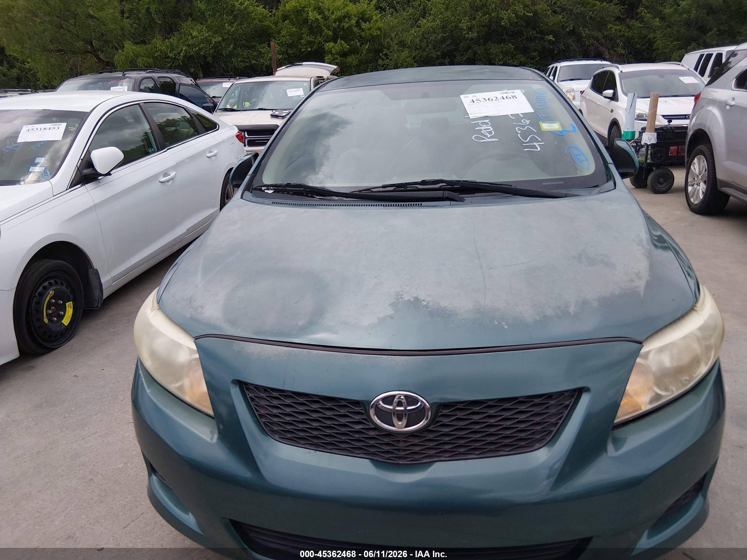 2009 Toyota Corolla Le Green vin: 1NXBU40E59Z012064