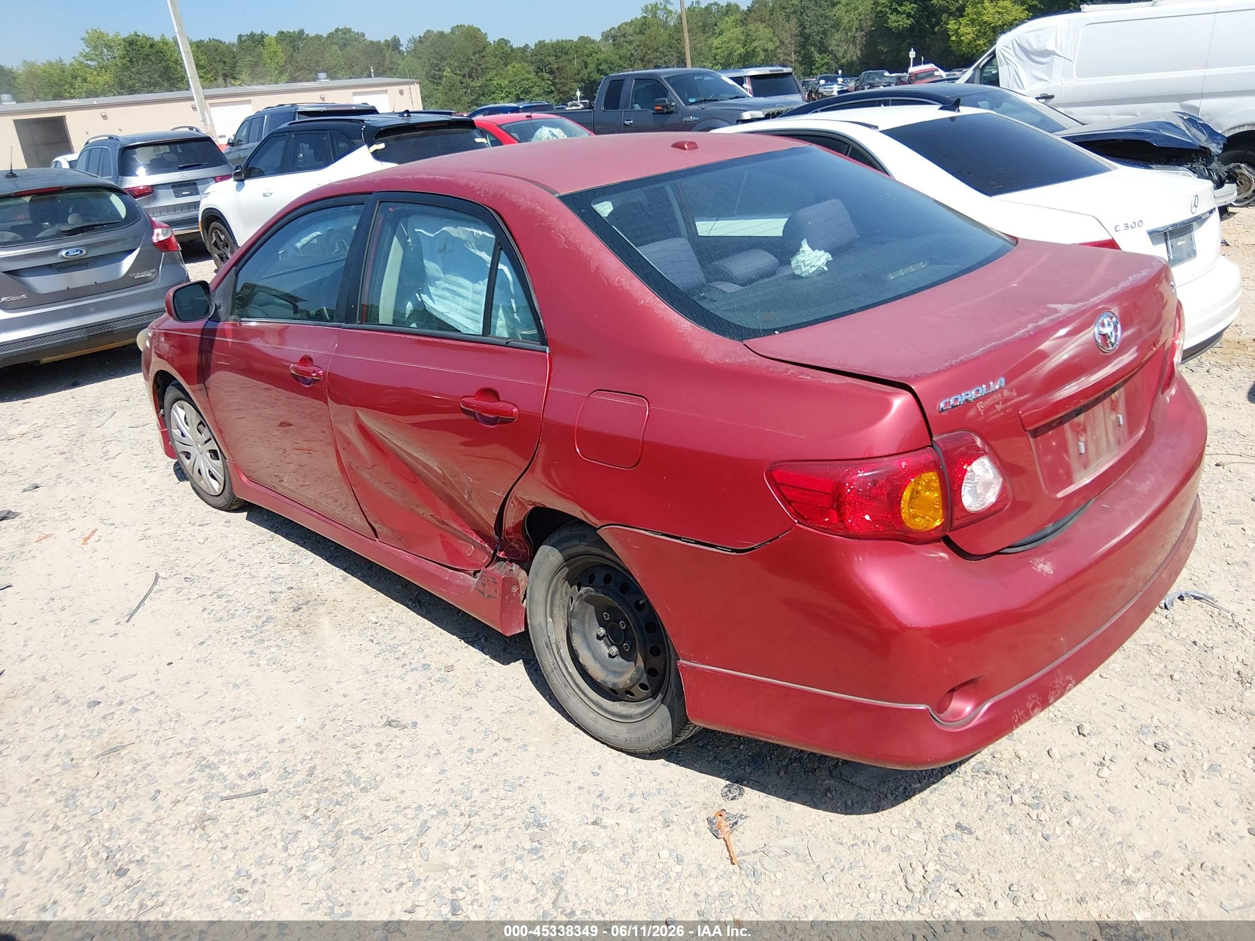 2009 Toyota Corolla S Red vin: 1NXBU40E59Z027471