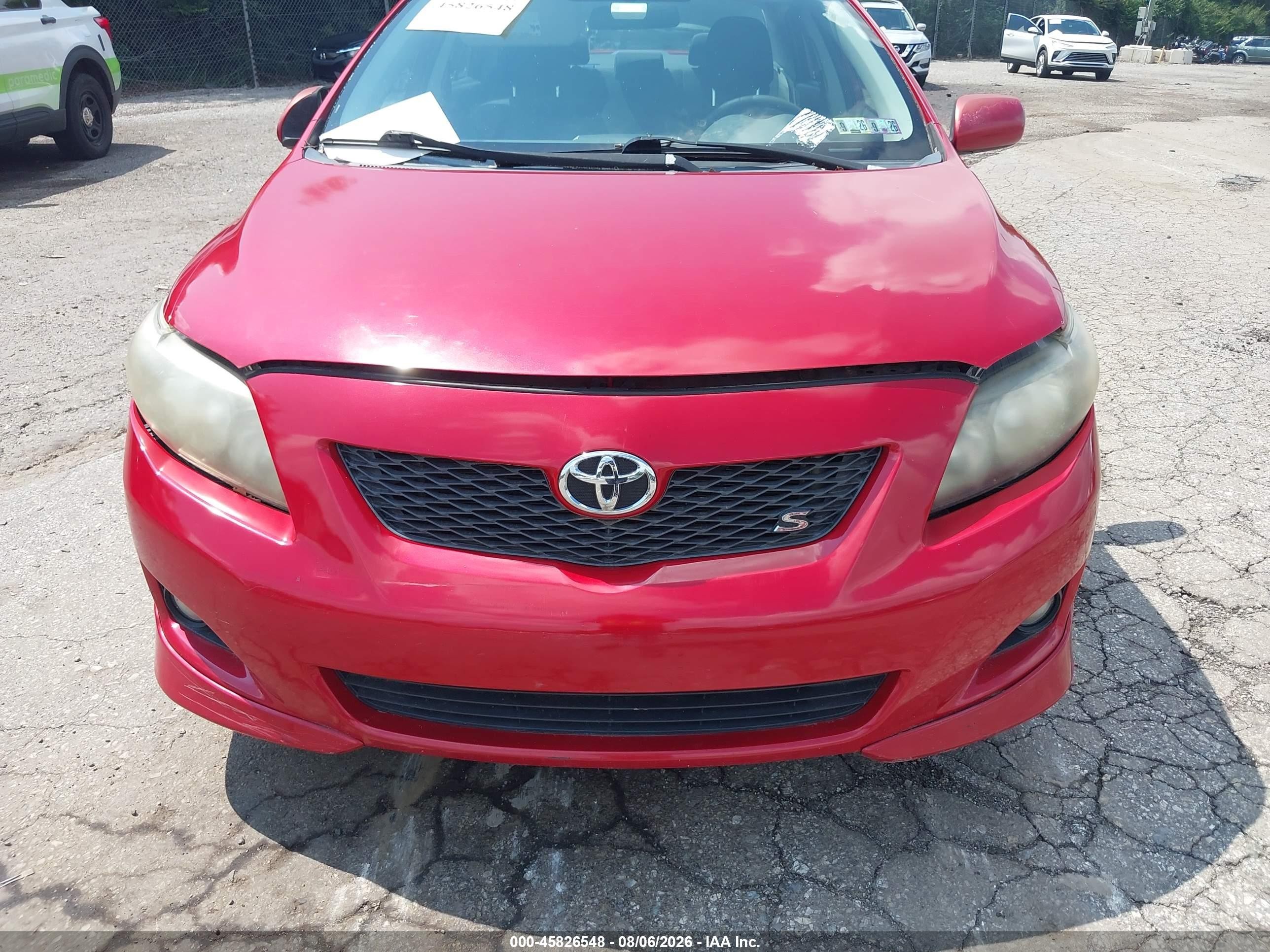 2009 Toyota Corolla S Красный vin: 1NXBU40E59Z035652