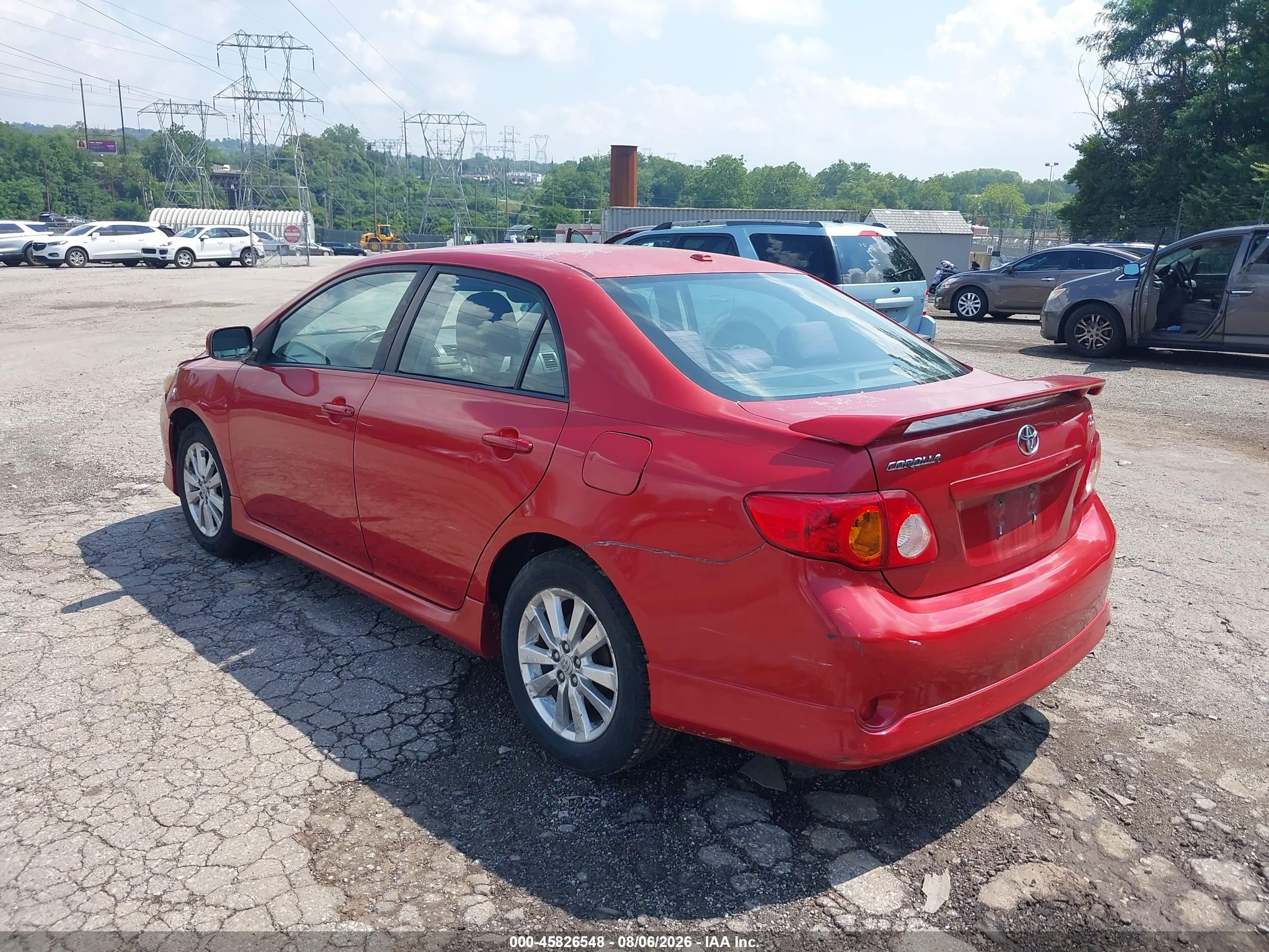 2009 Toyota Corolla S Красный vin: 1NXBU40E59Z035652