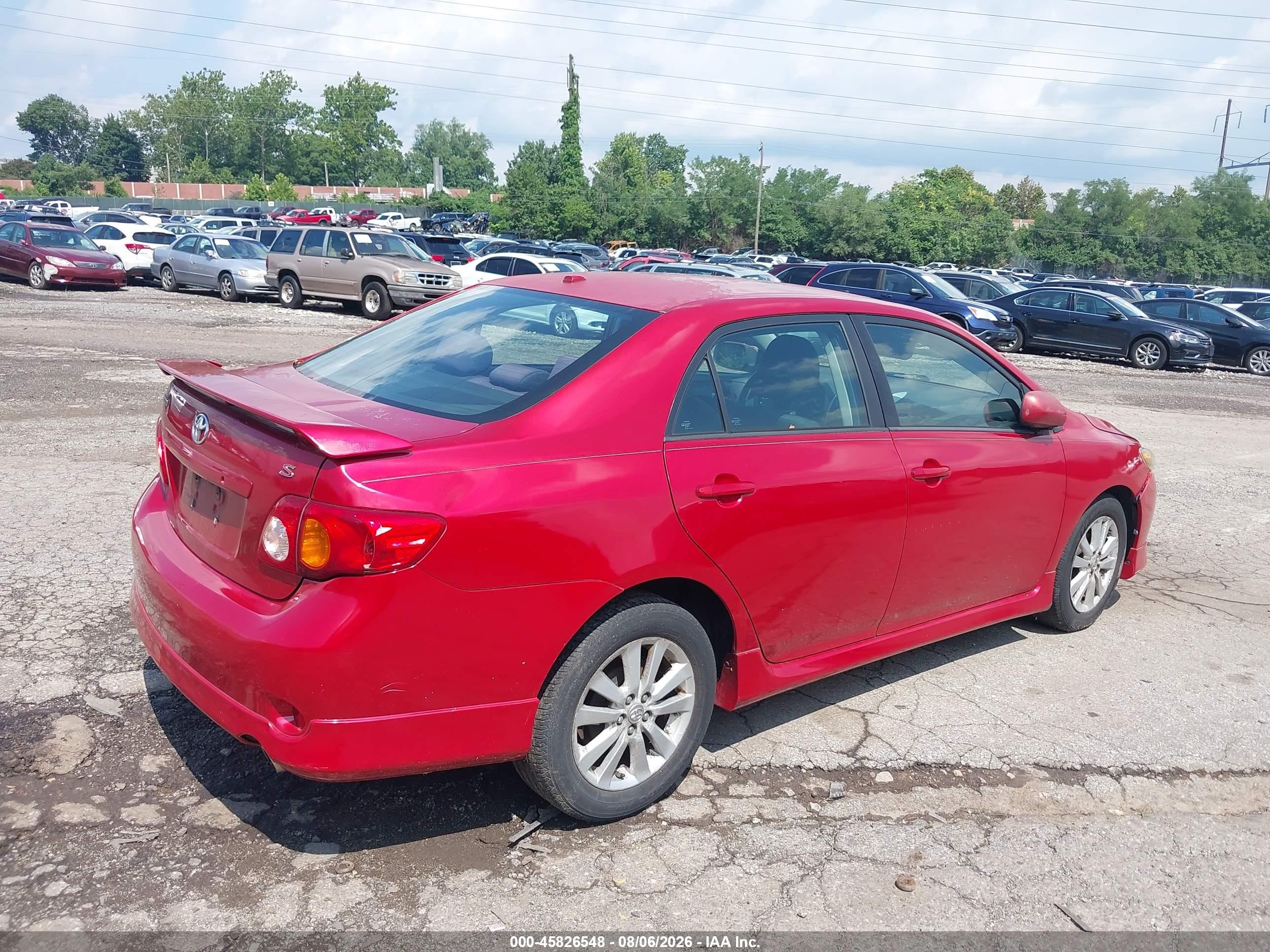 2009 Toyota Corolla S Красный vin: 1NXBU40E59Z035652
