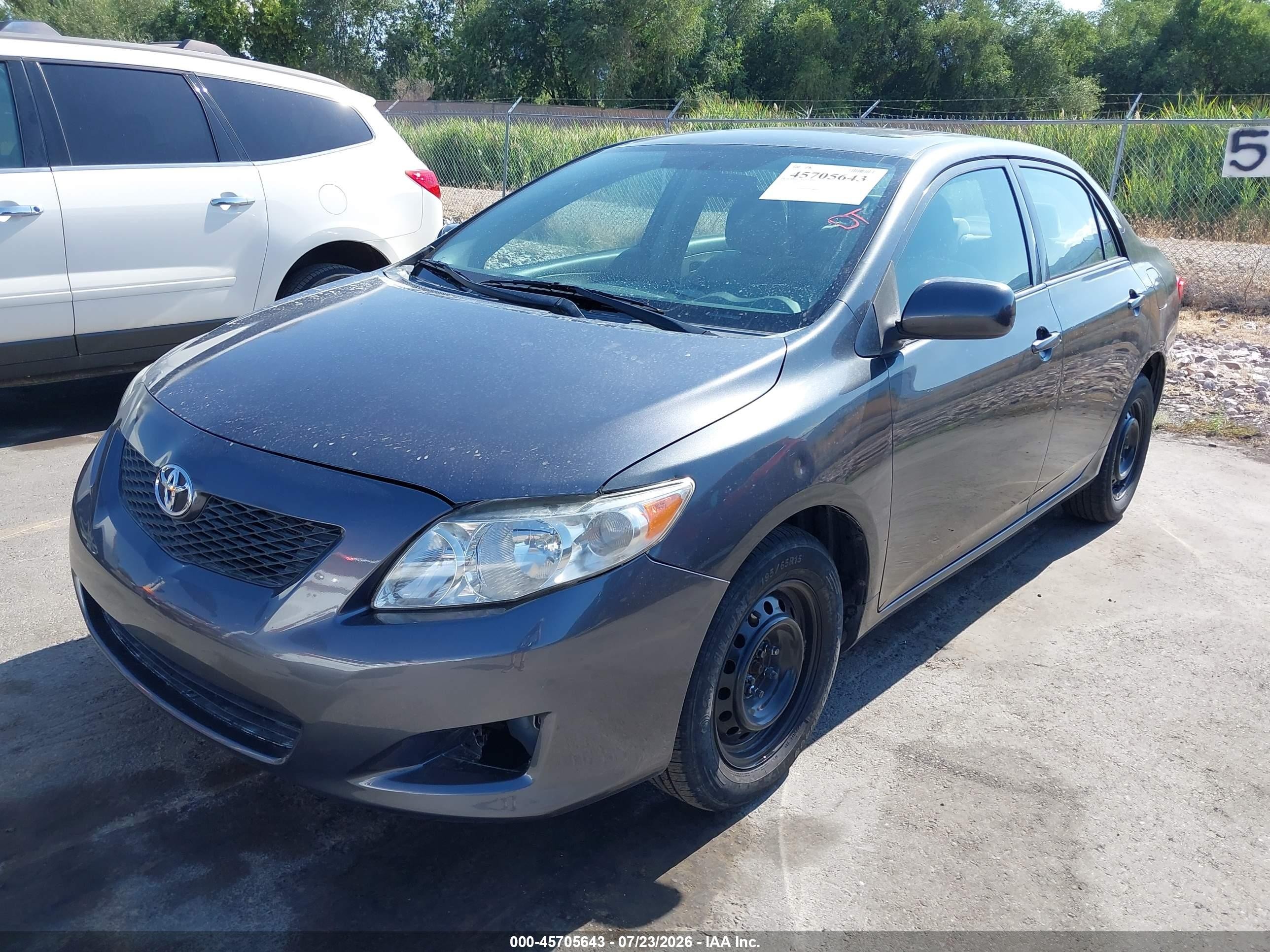 2009 Toyota Corolla Le Gray vin: 1NXBU40E59Z039927