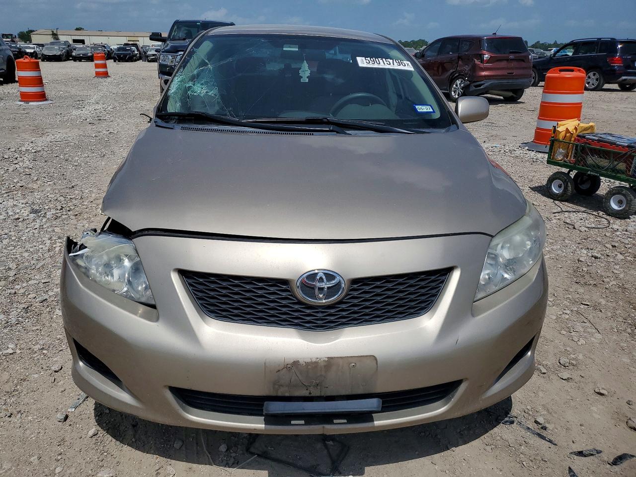 2009 Toyota Corolla Le Бежевый vin: 1NXBU40E59Z043895