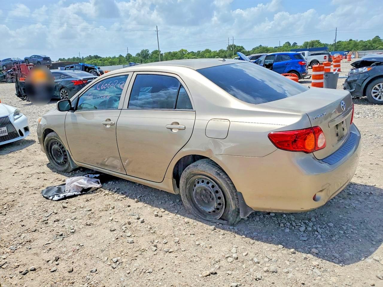 2009 Toyota Corolla Le Бежевый vin: 1NXBU40E59Z043895